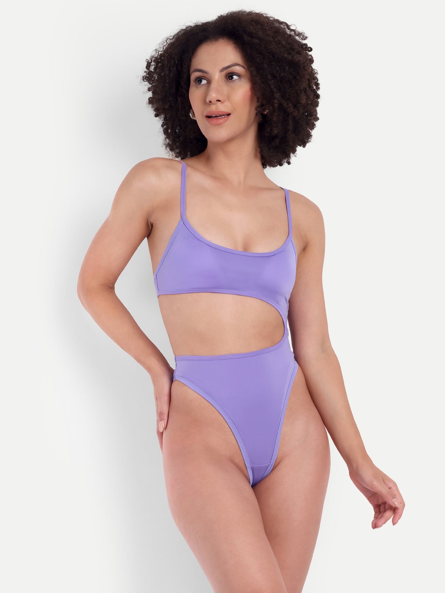 CINDY LILAC  SWIMSUIT WITH SARONG