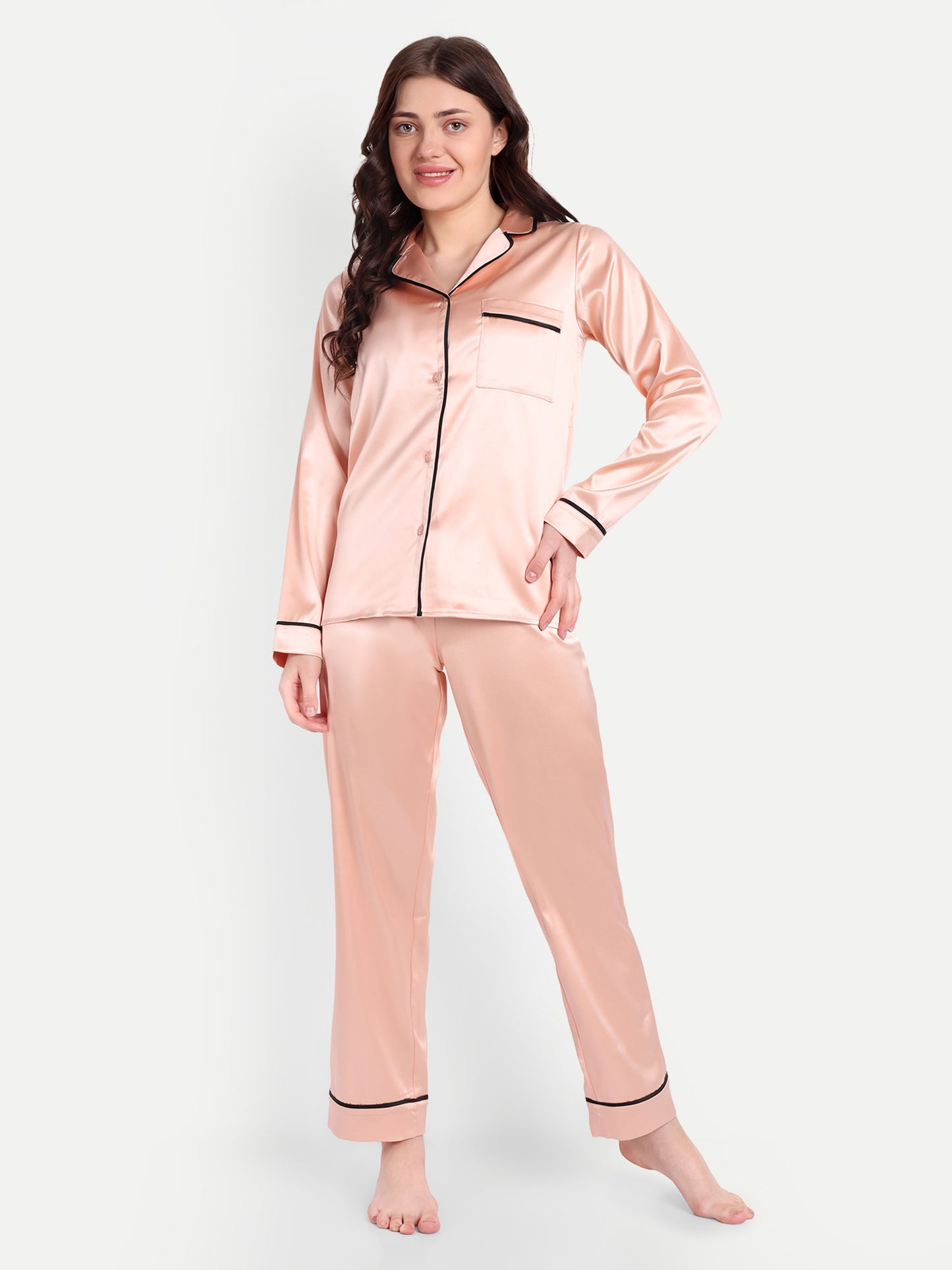 ANNA SLEEP SET IN PEACH