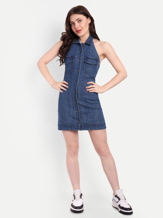 STACEY DENIM DRESS