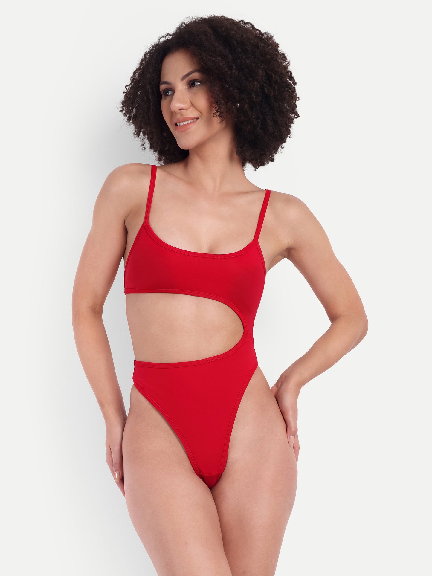 CINDY LAPIS SCARLET SWIMSUIT WITH SARONG