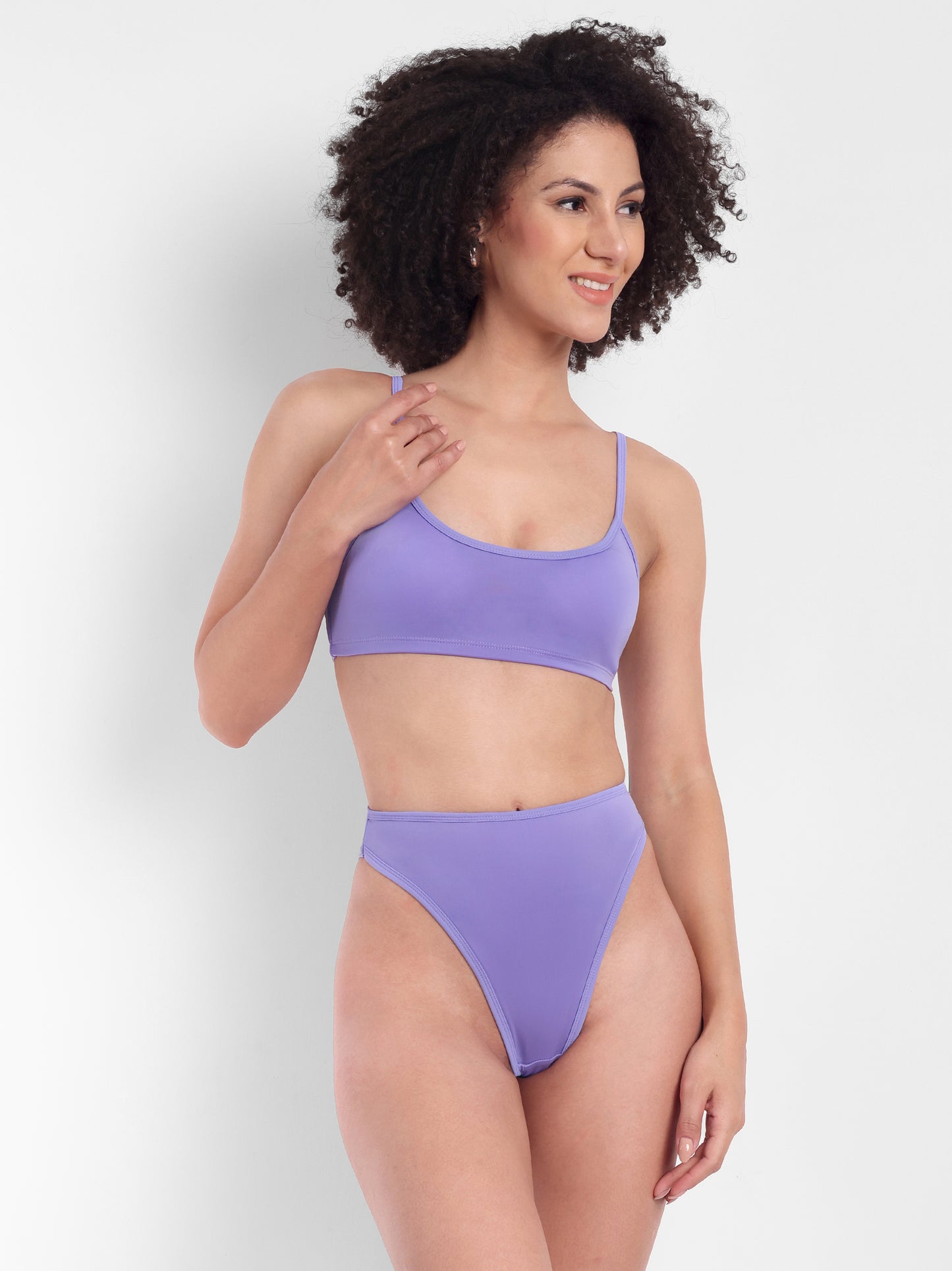 CHRISTY BIKINI SET IN LILAC WITH SARONG