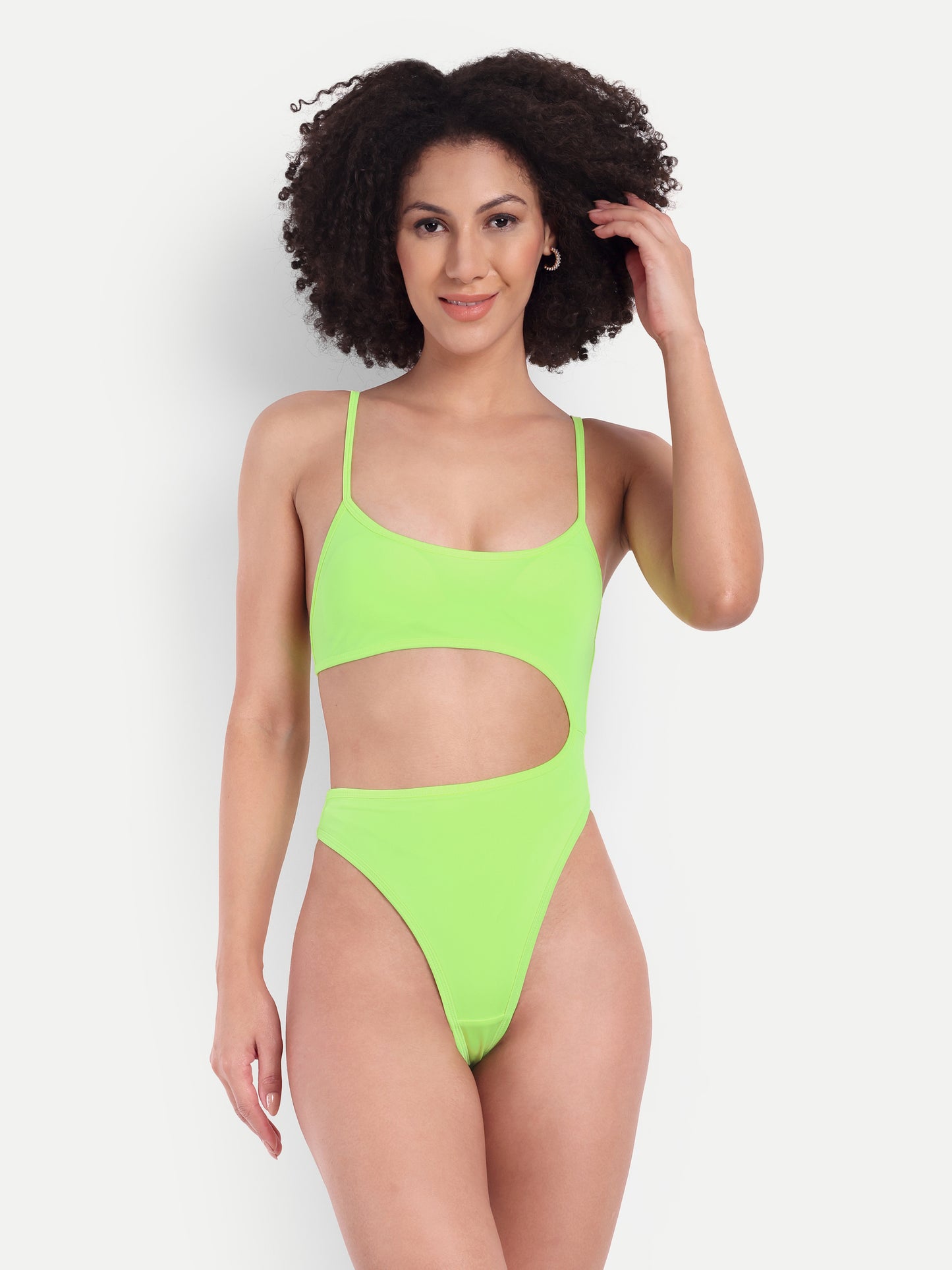 CINDY LIME  SWIMSUIT WITH SARONG