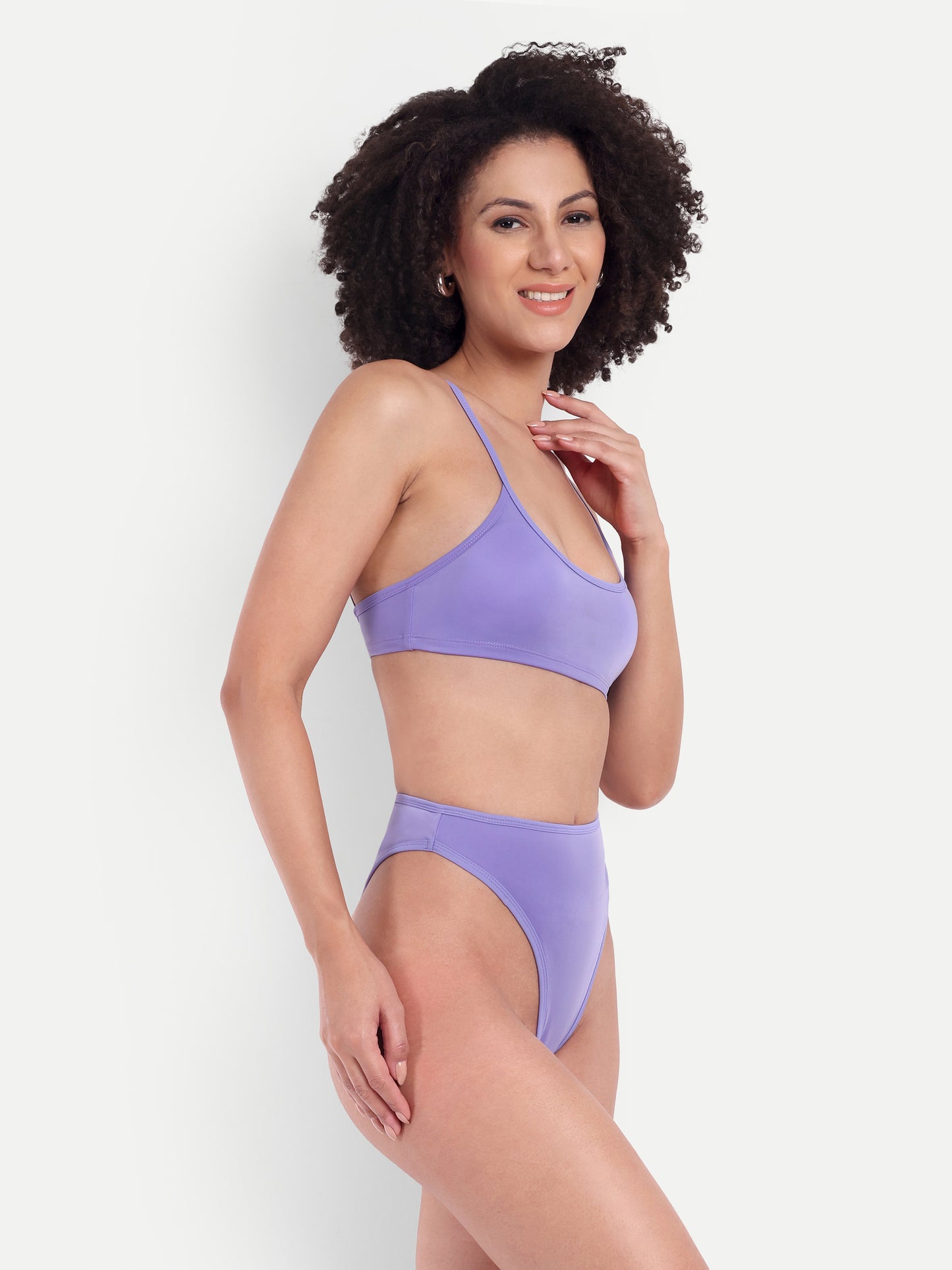 CHRISTY BIKINI SET IN LILAC WITH SARONG