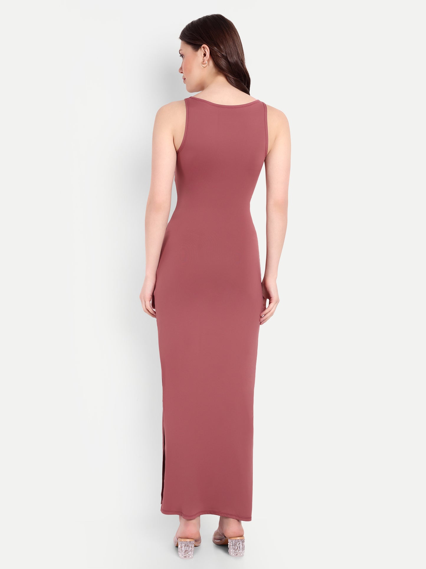 LUNA LOUNGE DRESS IN PINK ROSE