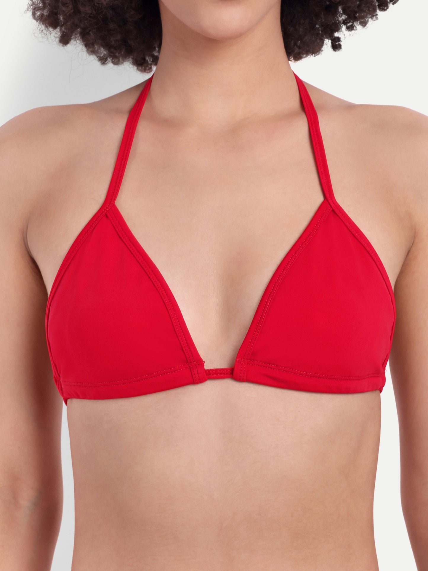 EMILY TIE UP BIKINI IN LAPIS RED WITH SARONG