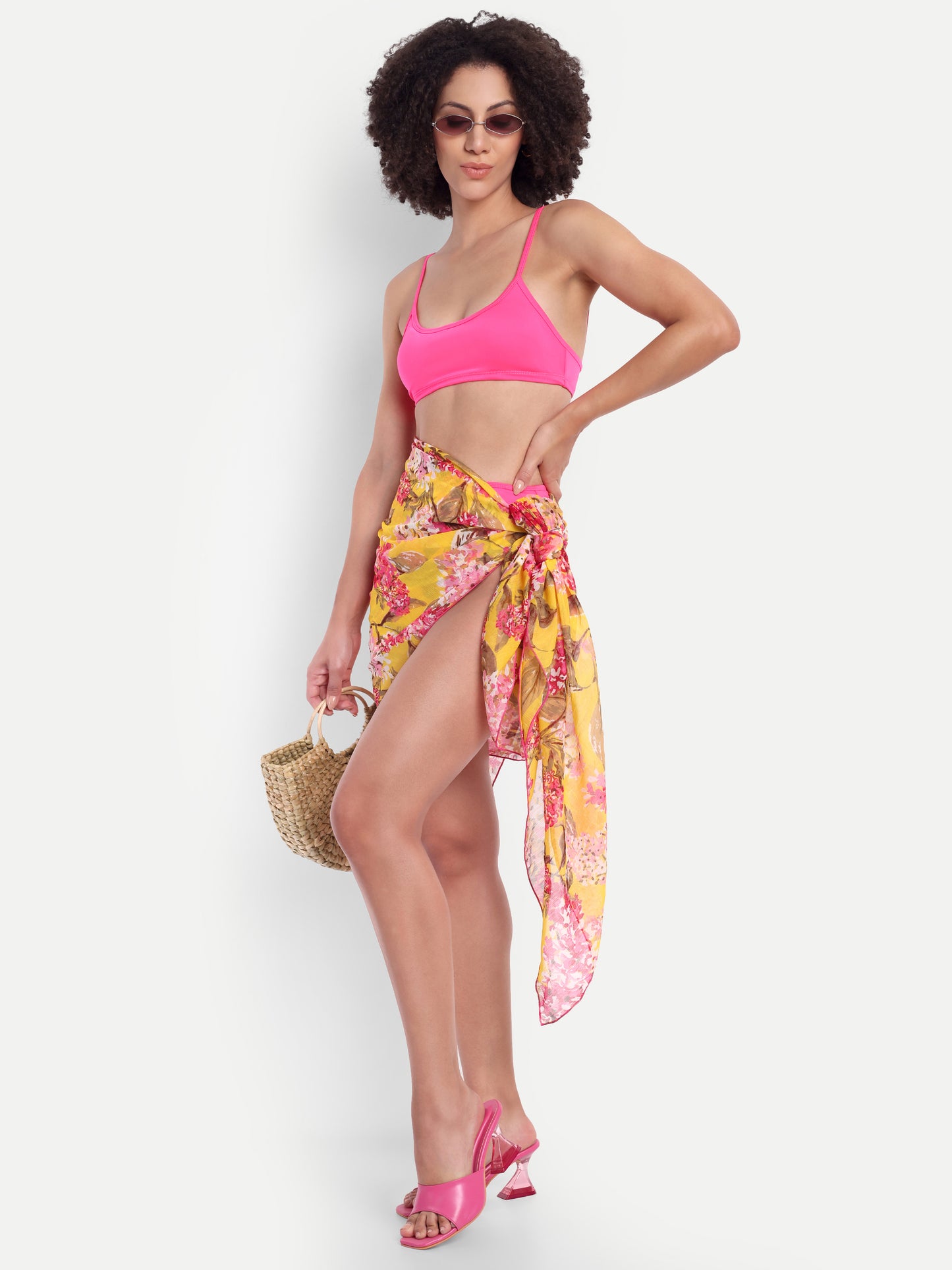 CHRISTY BIKINI SET IN LOLLIPOP WITH SARONG