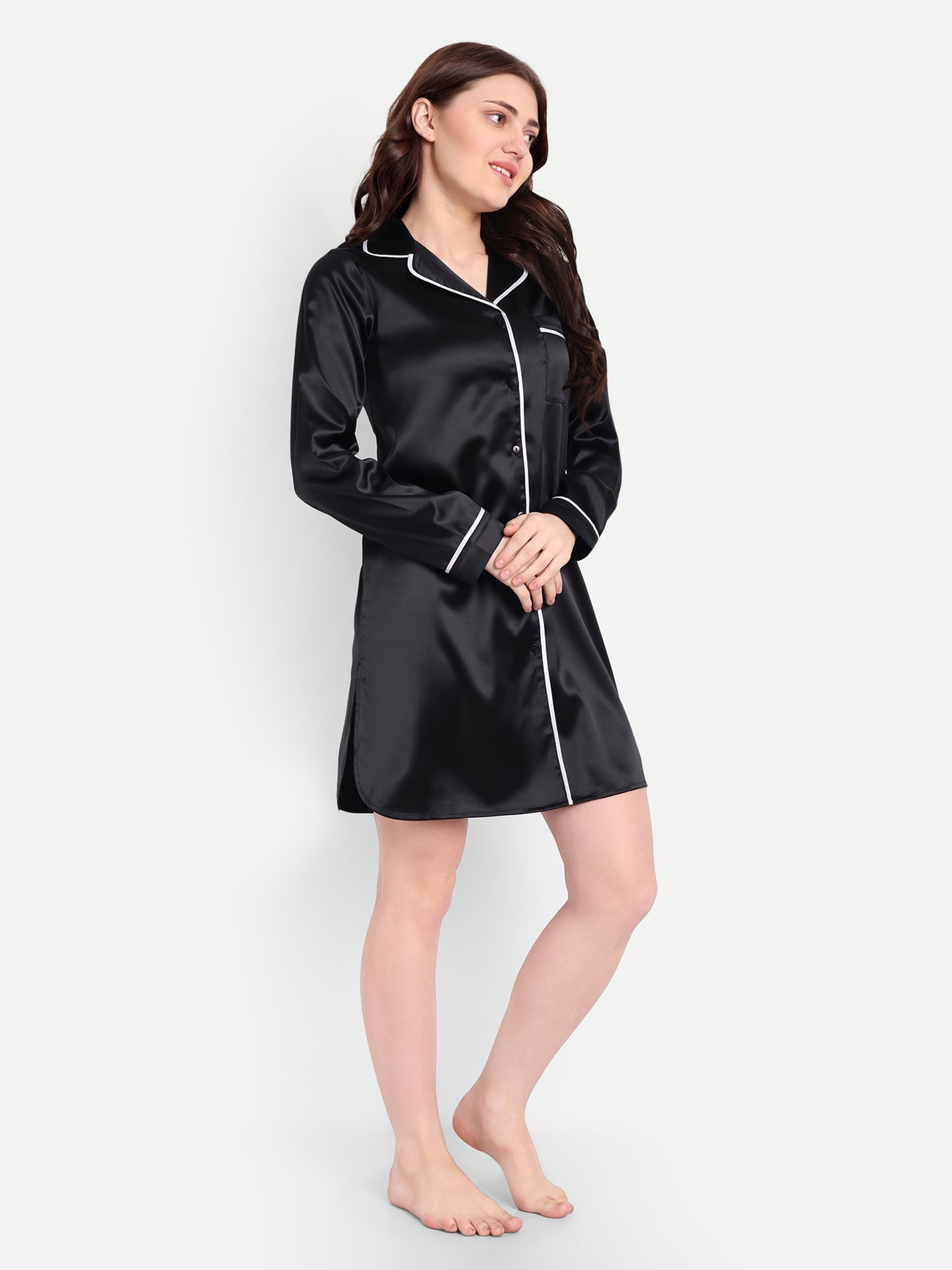 CHERIE SLEEP DRESS IN BLACK