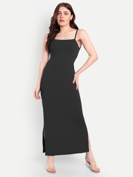 SOPHIA LOUNGE DRESS IN BLACK