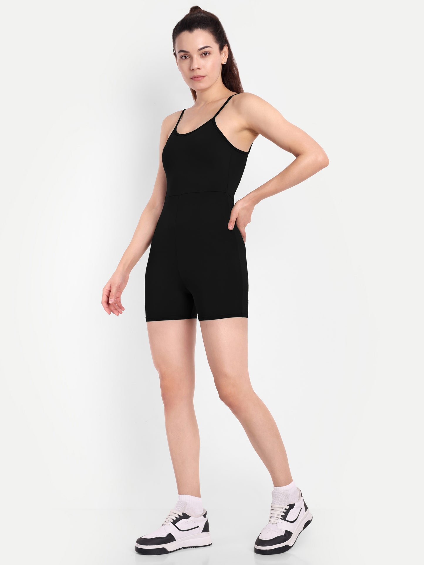 GIA PLAY SUIT IN BLACK WITH SARONG