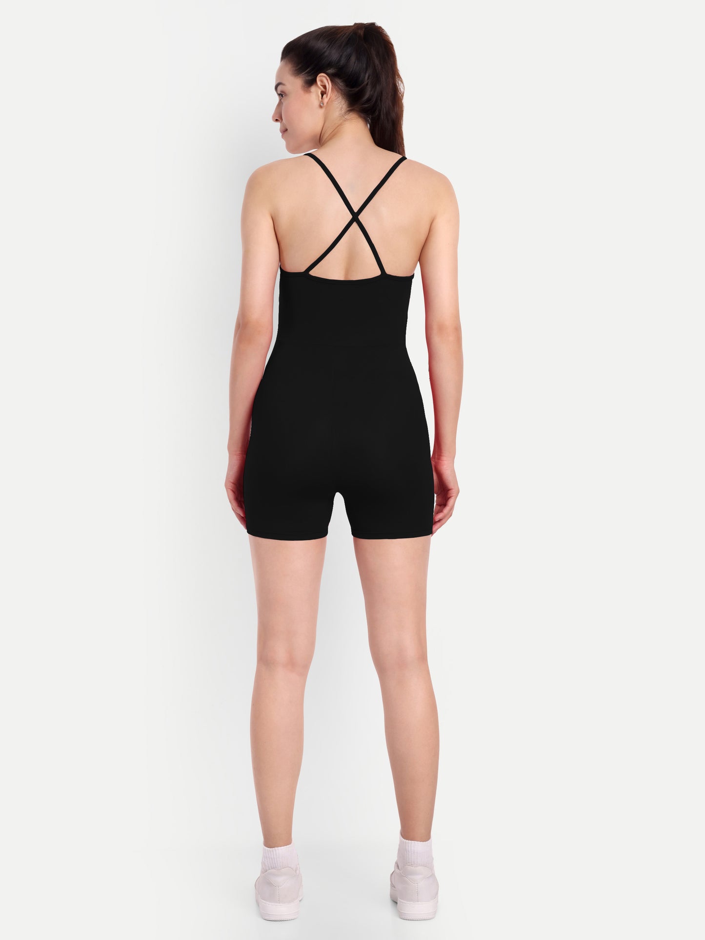 GIA PLAY SUIT IN BLACK WITH SARONG