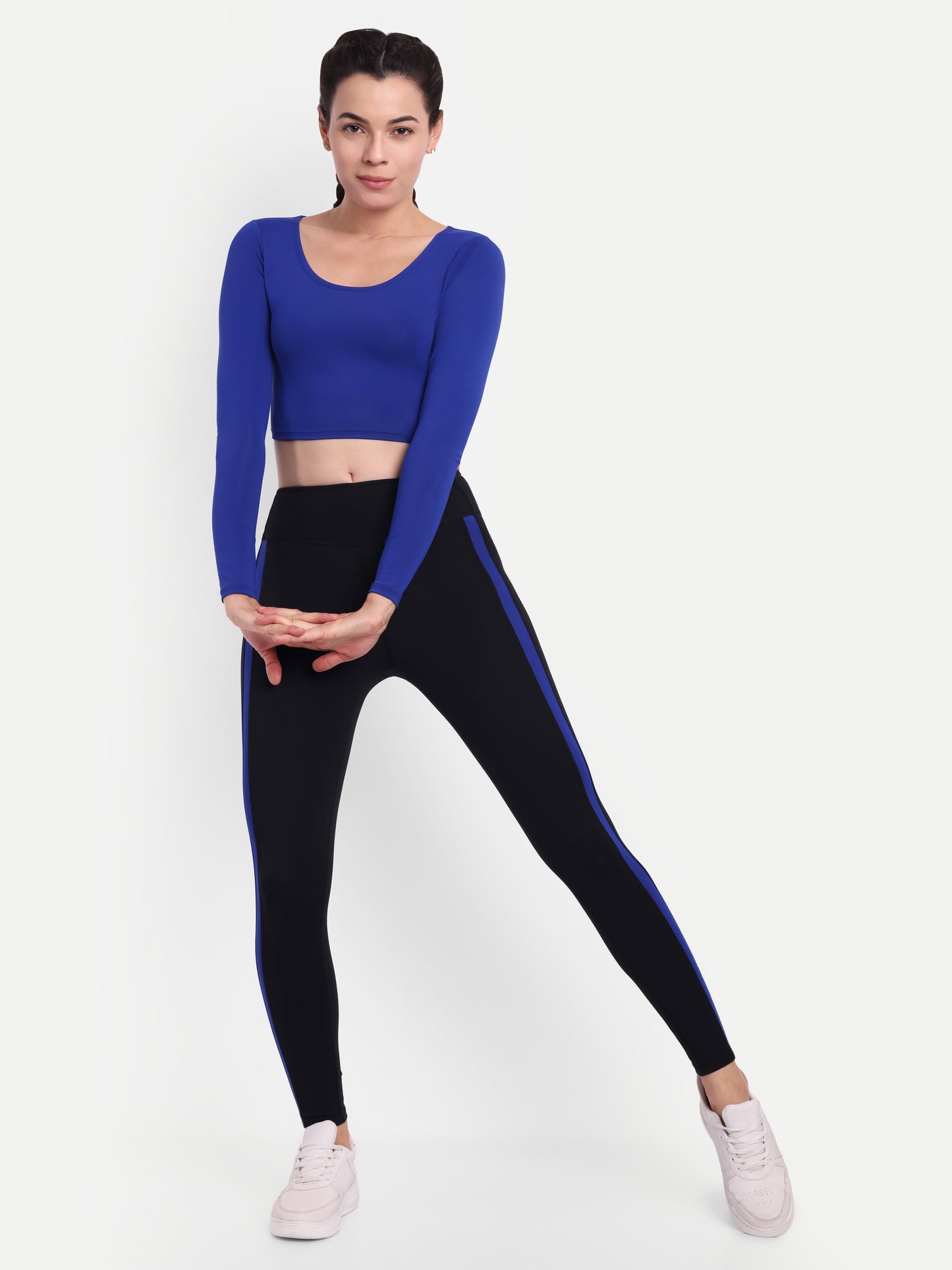 BLAKE CROP TOP IN LAPIS BLUE