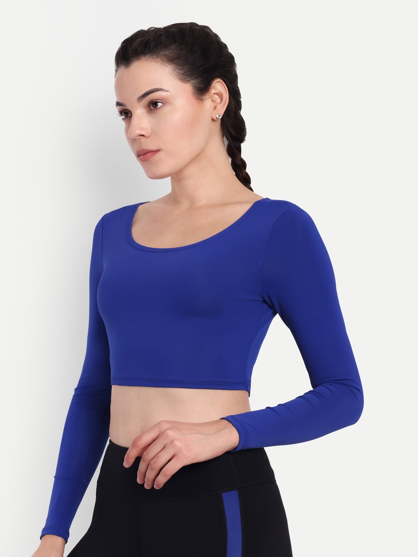 BLAKE CROP TOP IN LAPIS BLUE