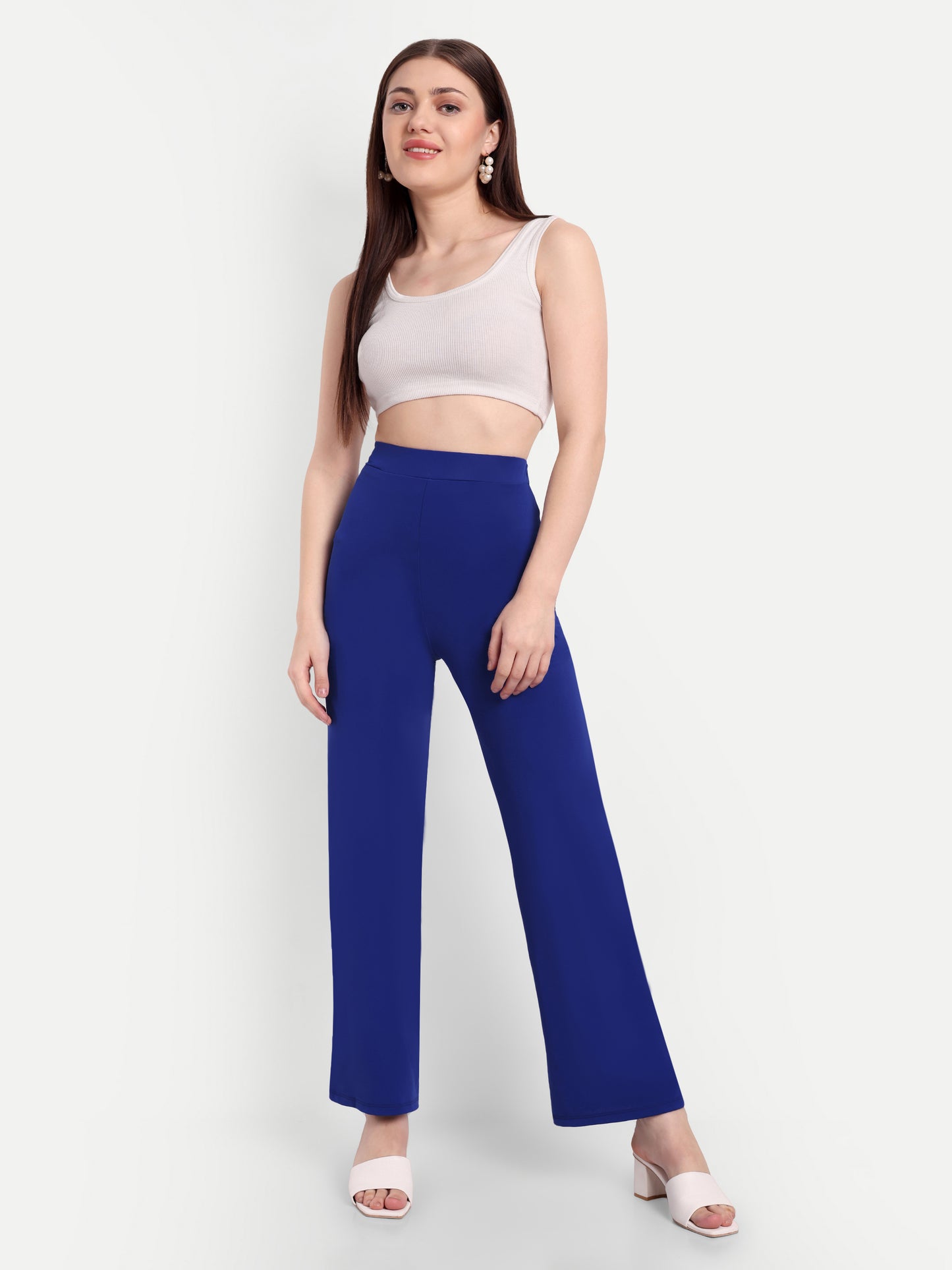 JULIA FLARED PANTS IN LAPIS BLUE