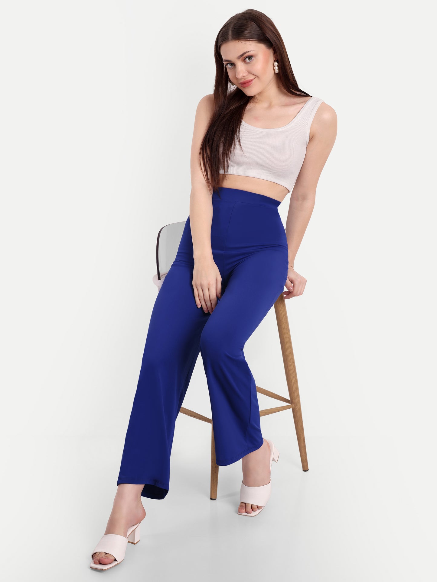 JULIA FLARED PANTS IN LAPIS BLUE