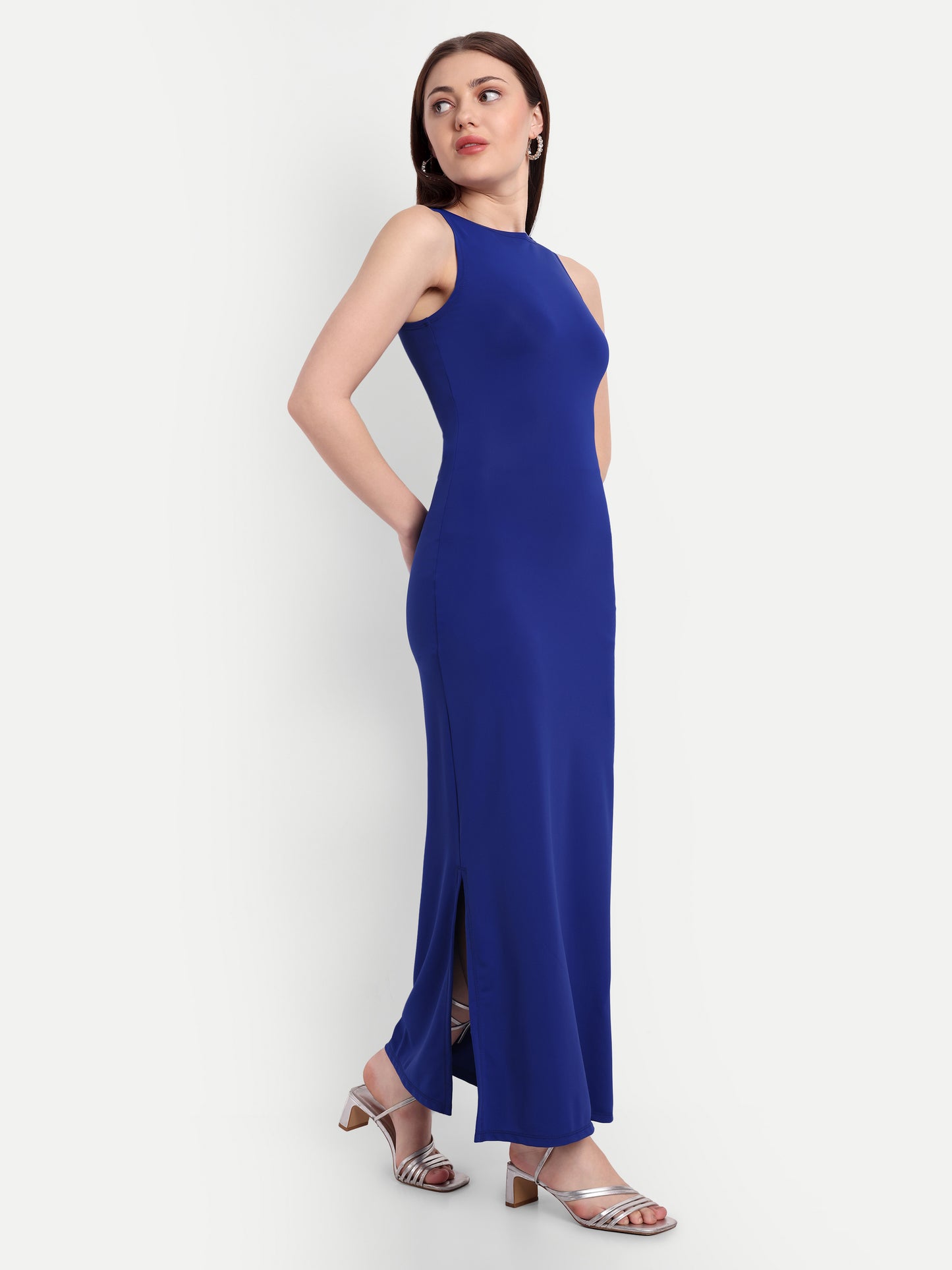 LUNA LOUNGE DRESS IN LAPIS BLUE