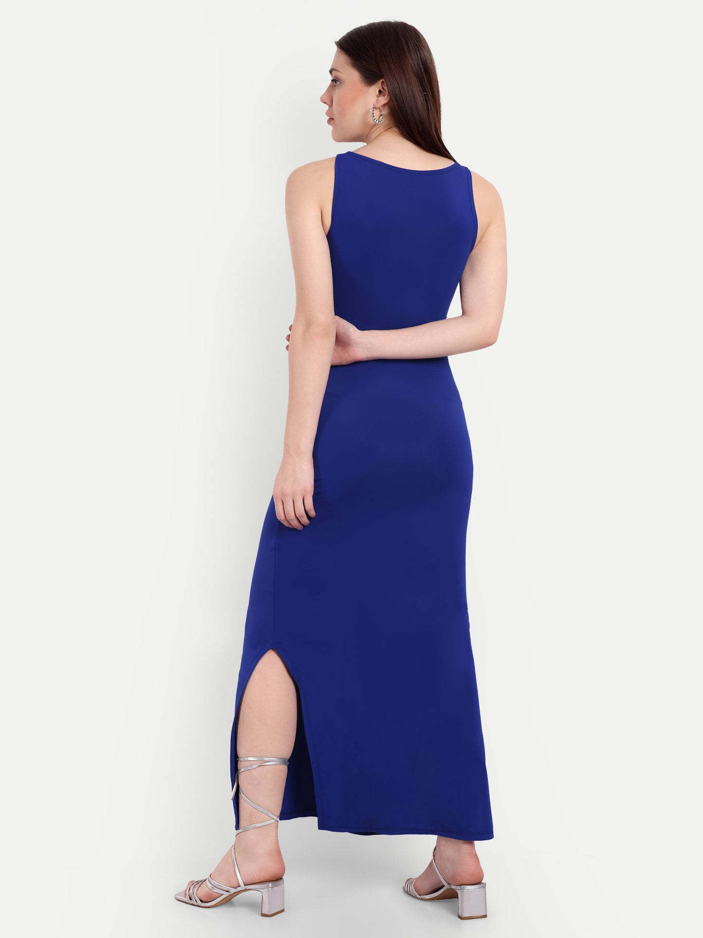 LUNA LOUNGE DRESS IN LAPIS BLUE