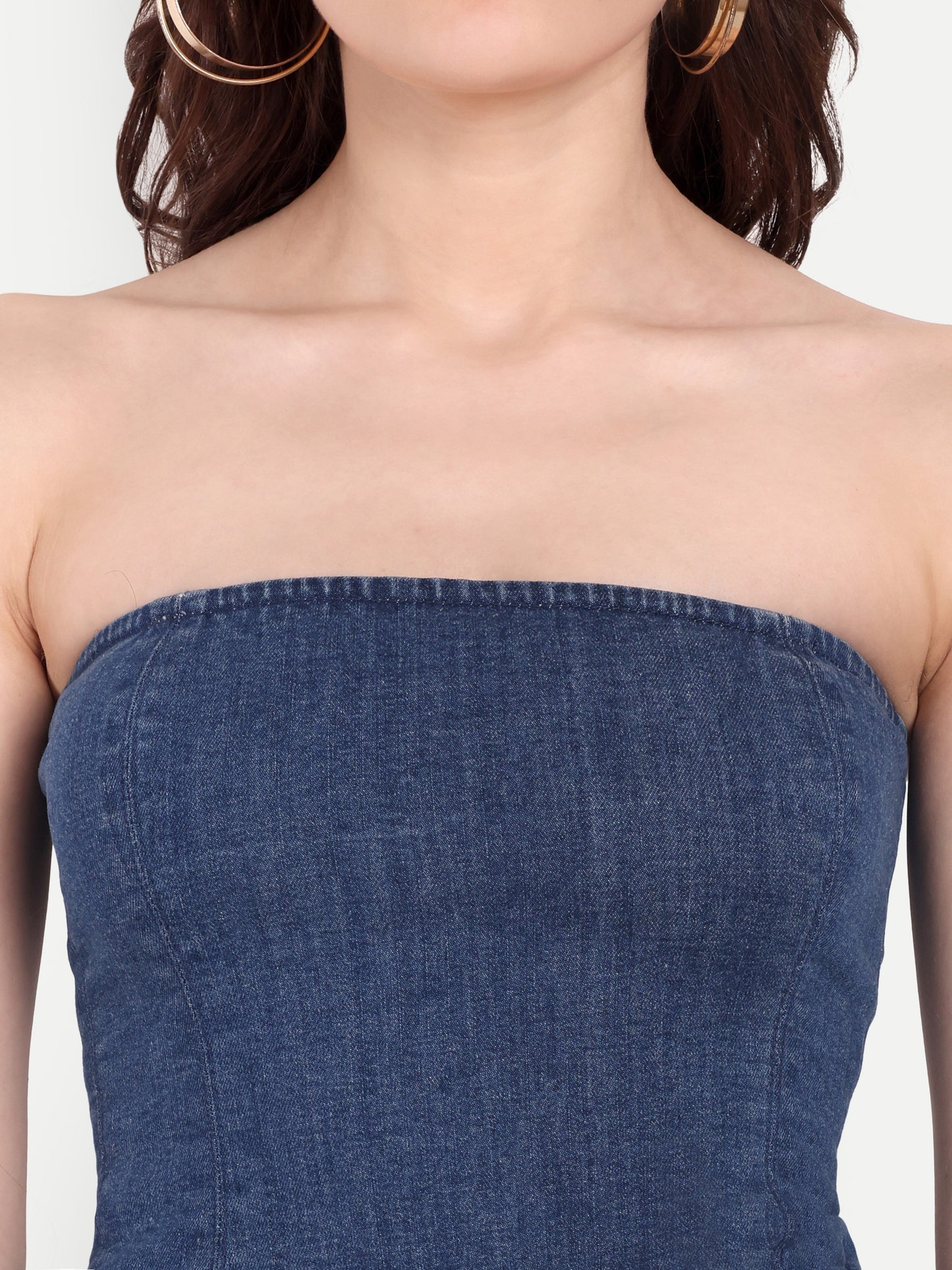 CELINE BANDEAU CROP TOP