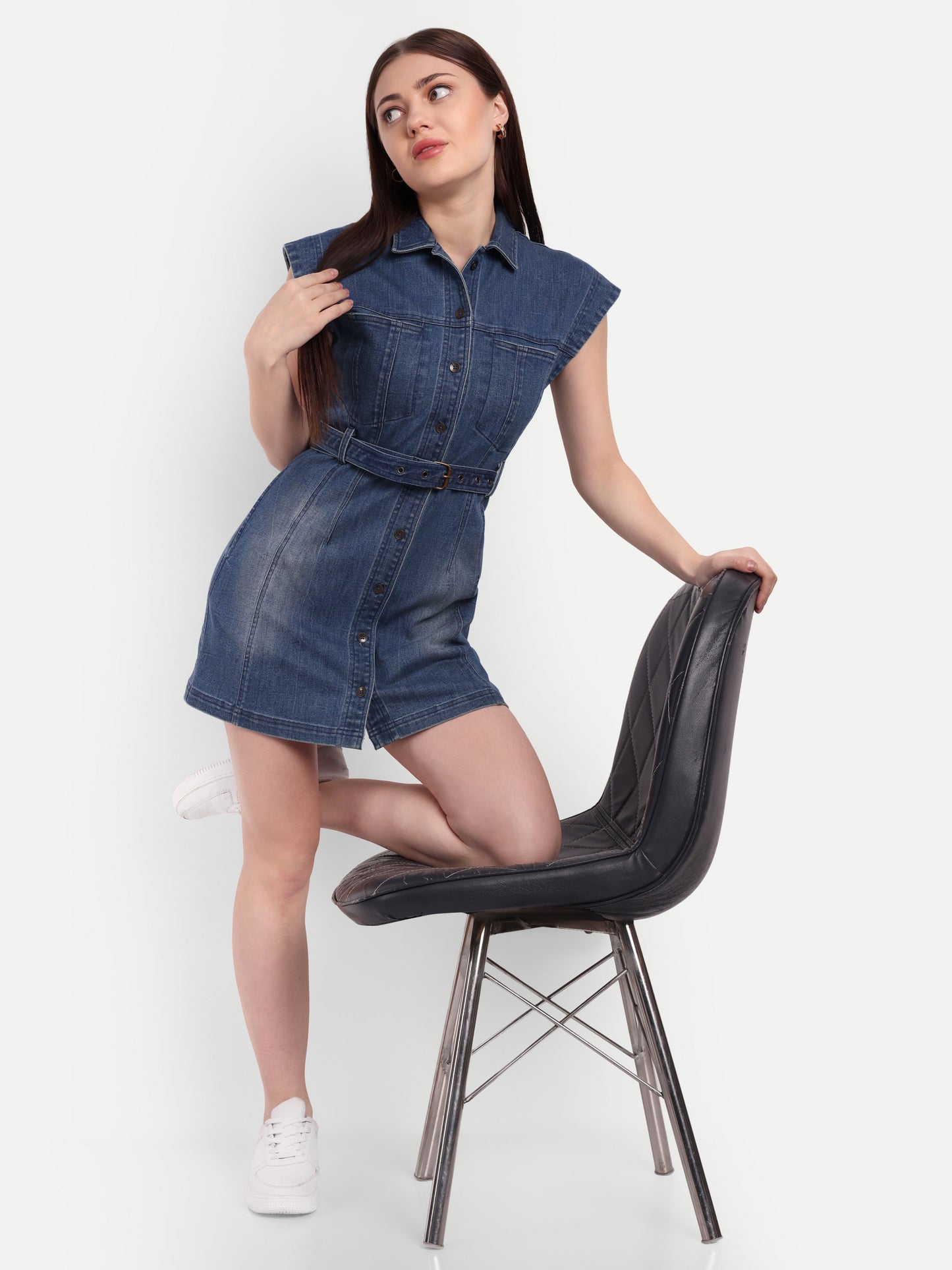 FAYE DENIM DRESS