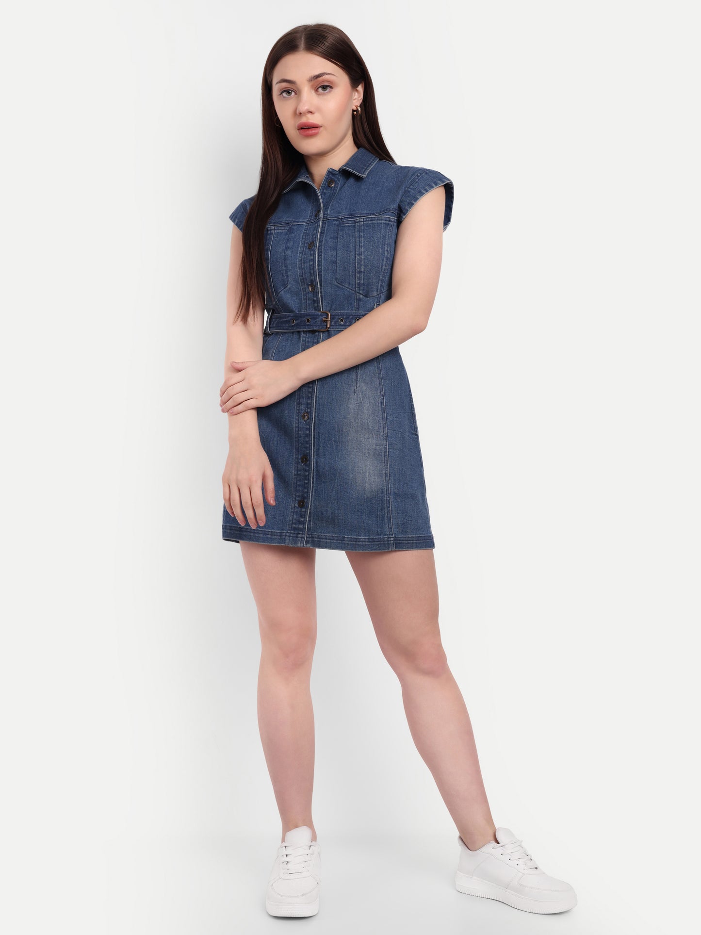 FAYE DENIM DRESS