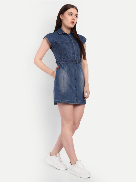 FAYE DENIM DRESS