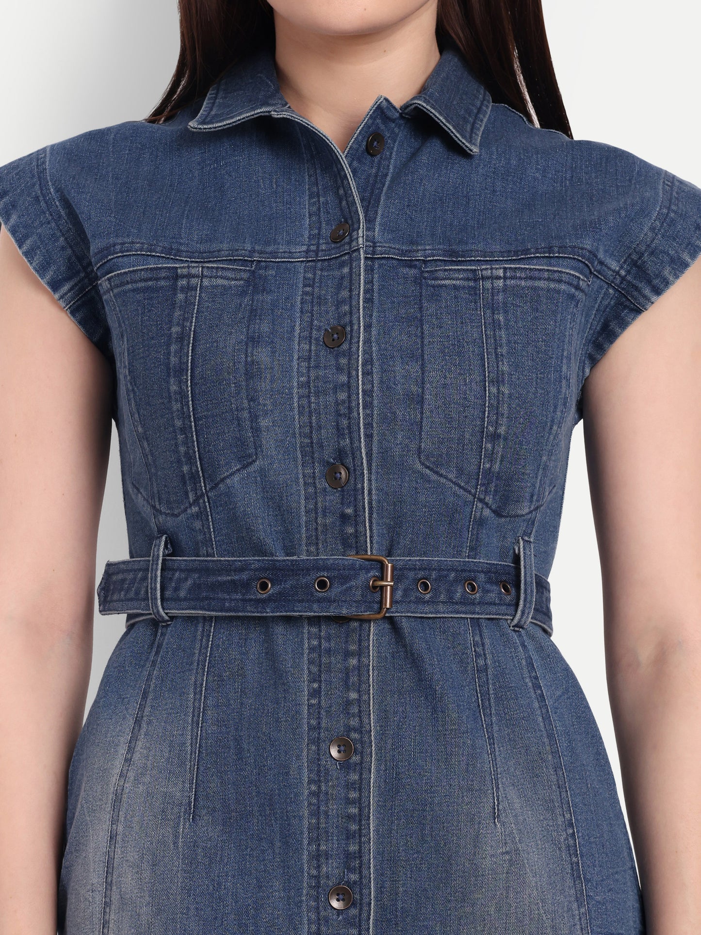 FAYE DENIM DRESS