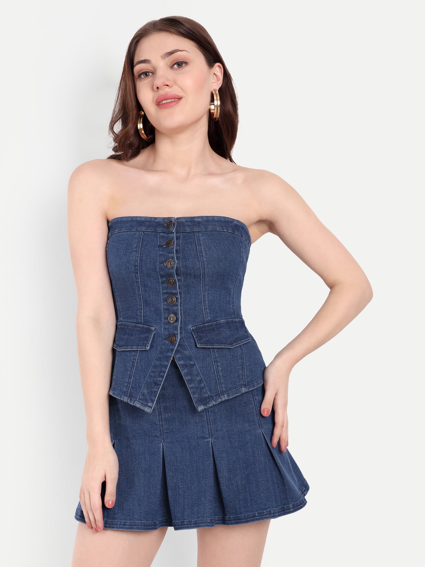 HAILEY BUTTON DOWN CORSET