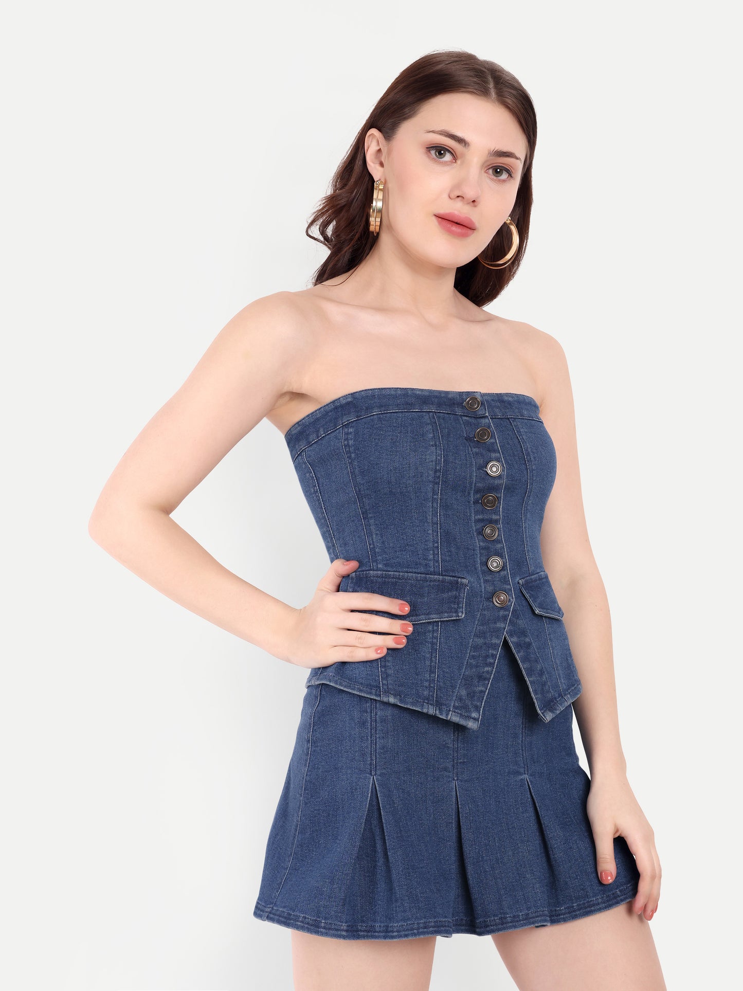 HAILEY BUTTON DOWN CORSET