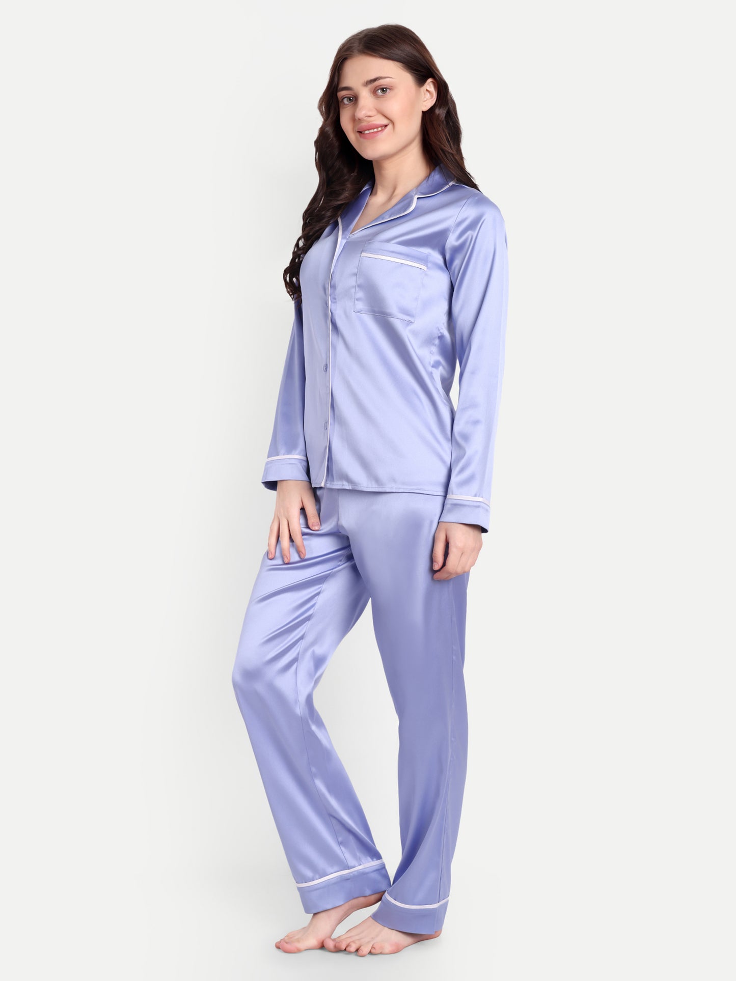 ANNA SLEEP SET IN PERIWINKLE BLUE