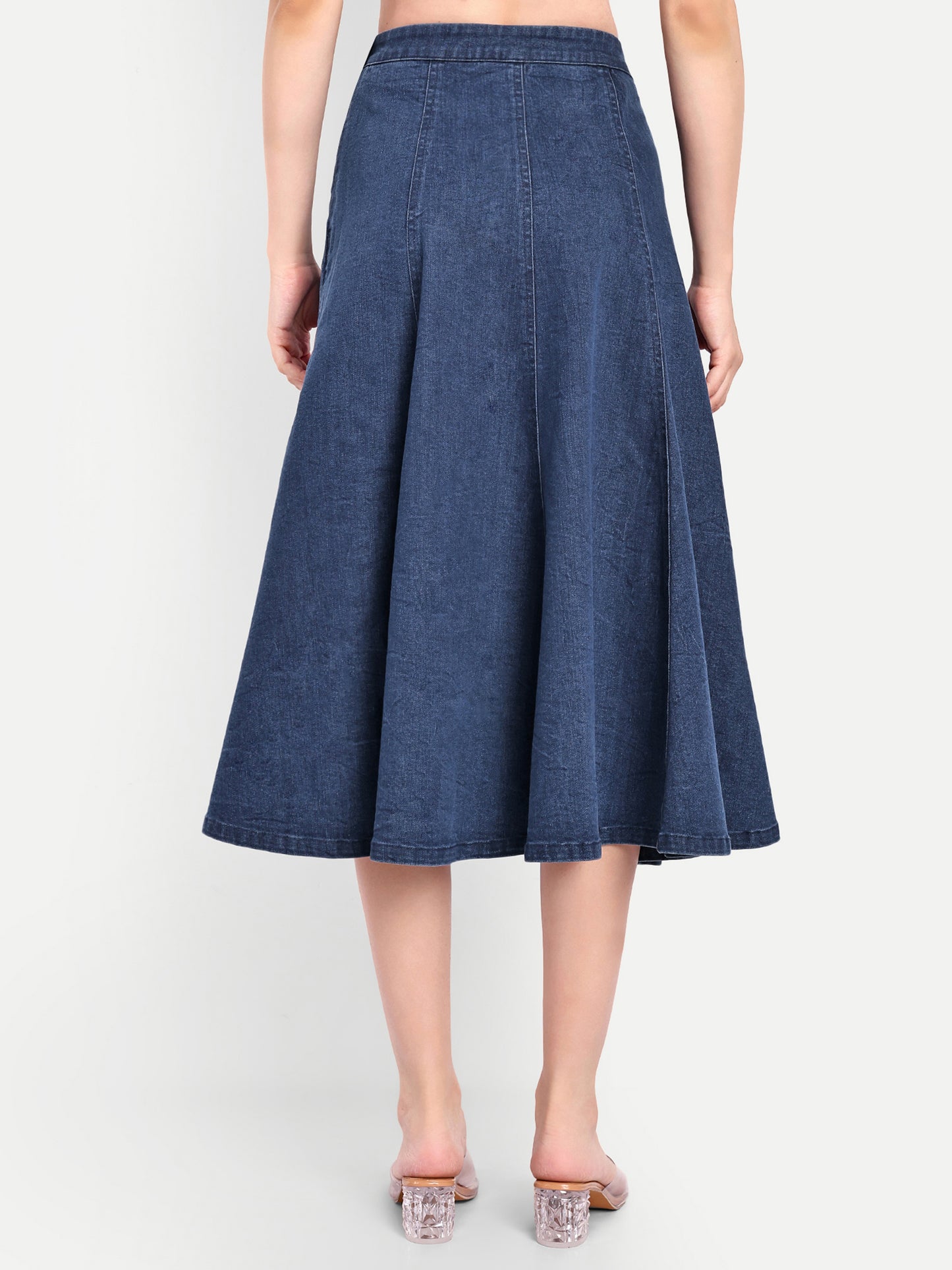 MADISON DENIM FLARED SKIRT