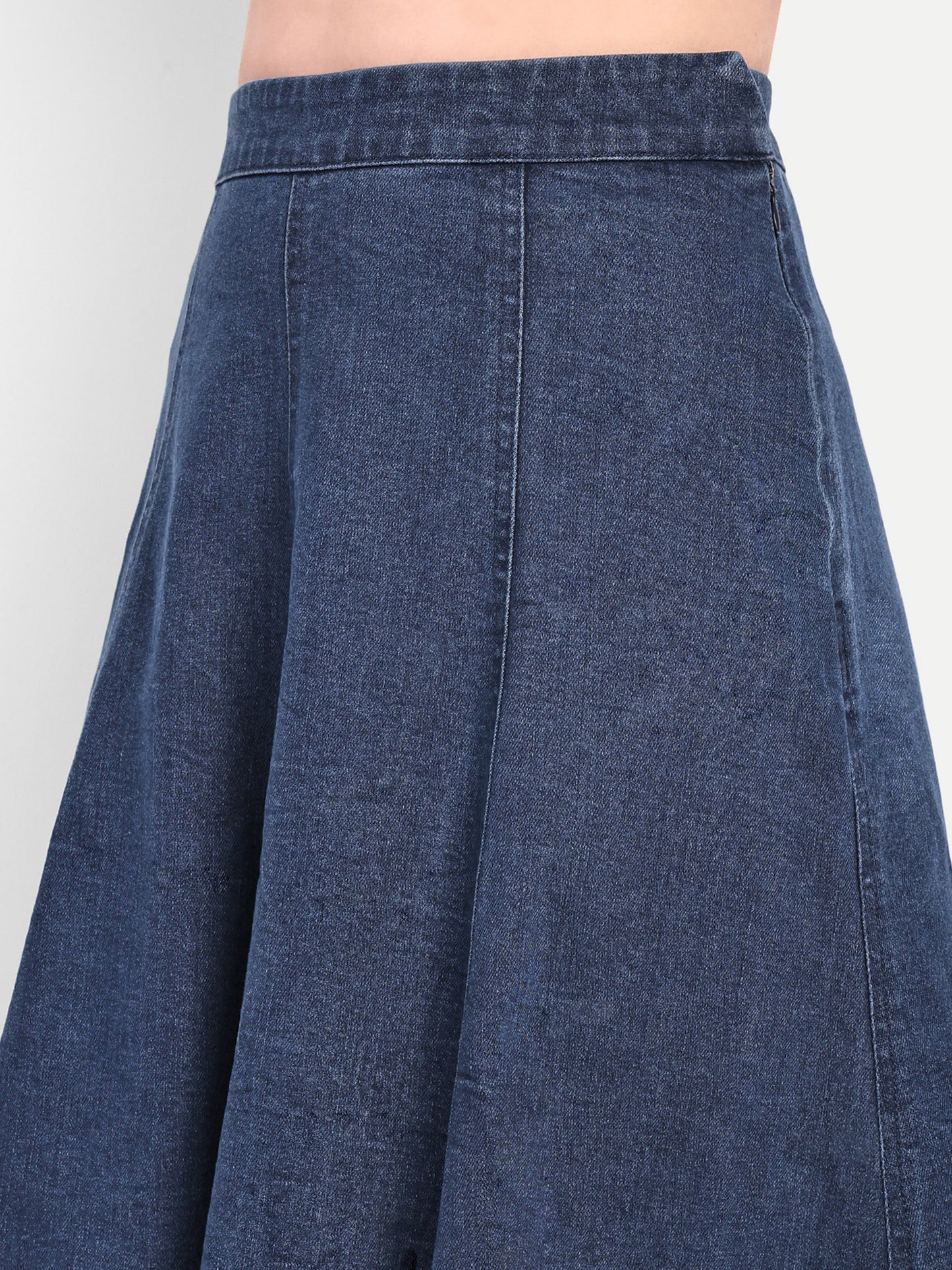 MADISON DENIM FLARED SKIRT