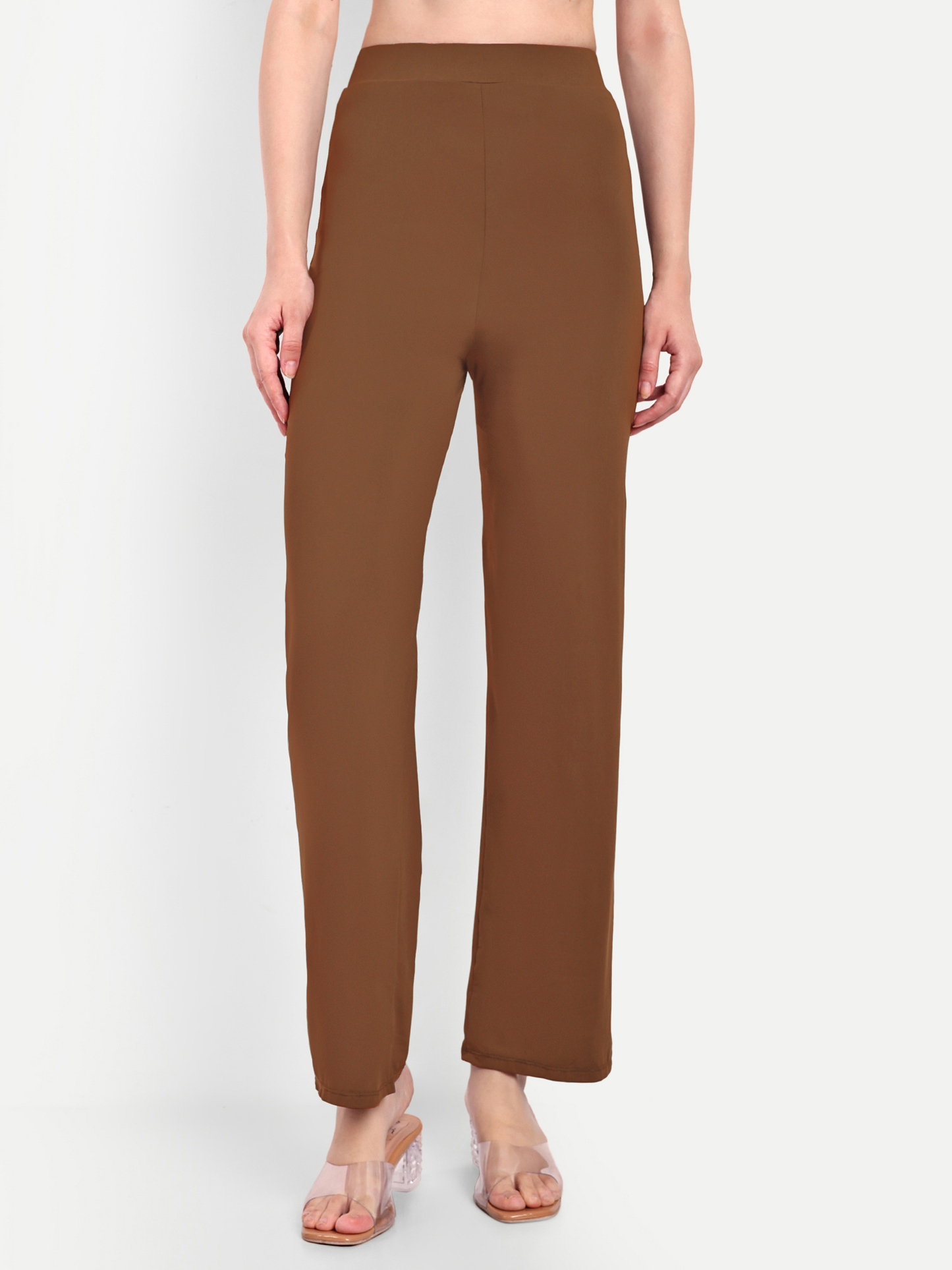 JULIA FLARED PANTS IN CHOCOLATE BROWN