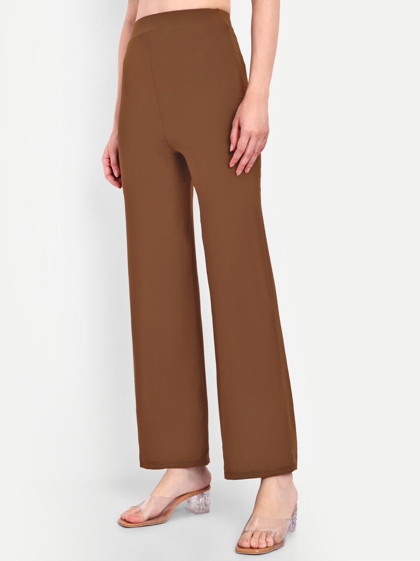 JULIA FLARED PANTS IN CHOCOLATE BROWN