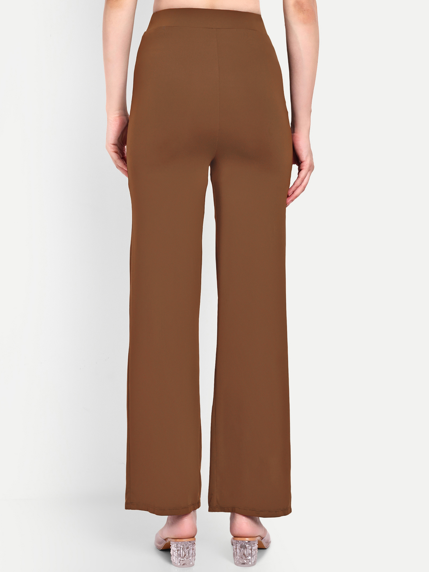 JULIA FLARED PANTS IN CHOCOLATE BROWN