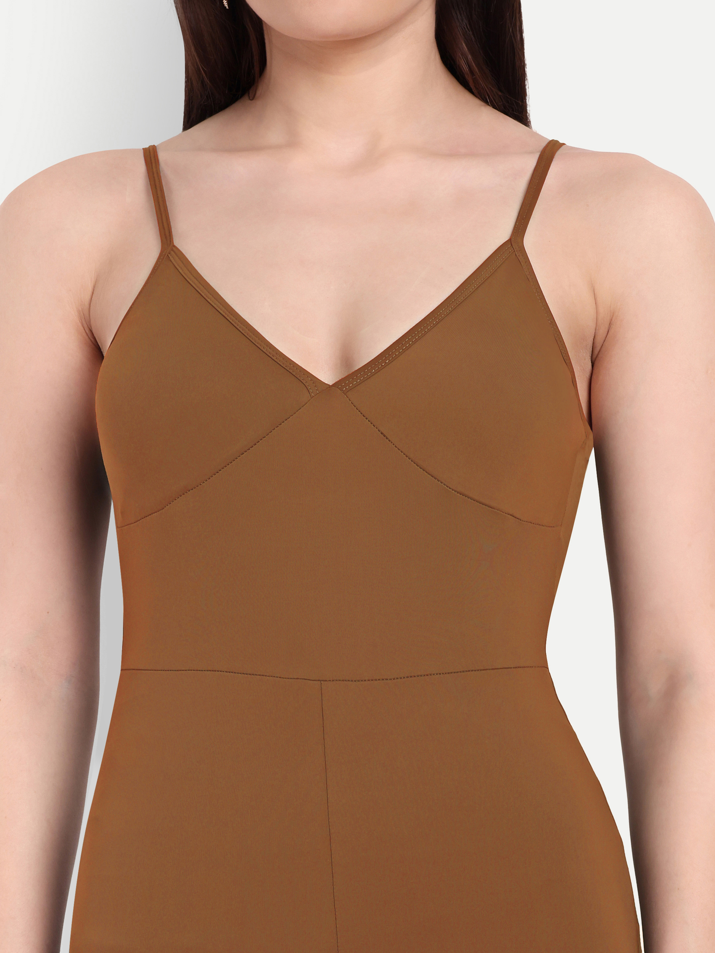 AMELIA BODYSUIT IN CHOCOLATE BROWN