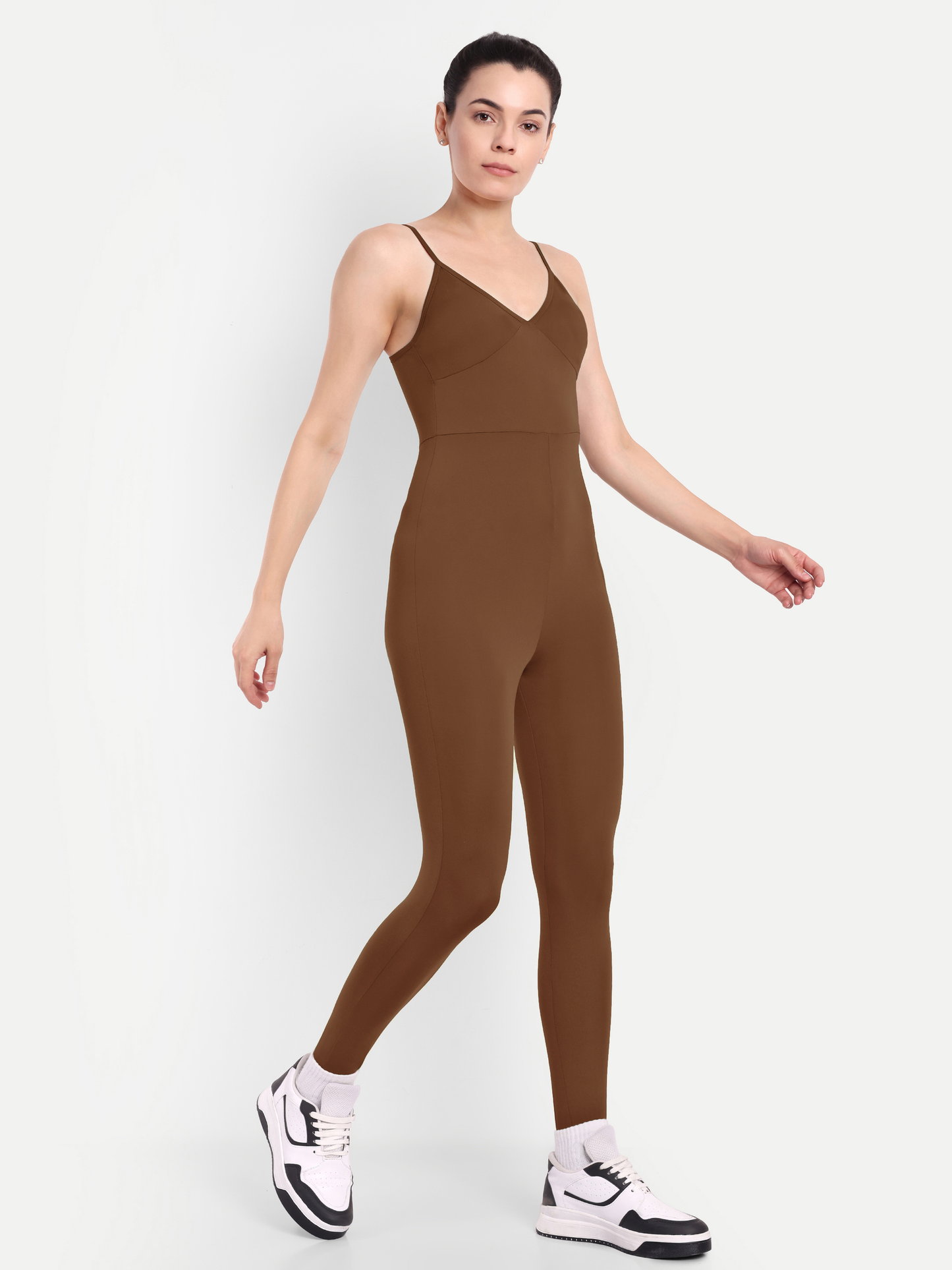 LYLA BODYSUIT IN CHOCOLATE BROWN