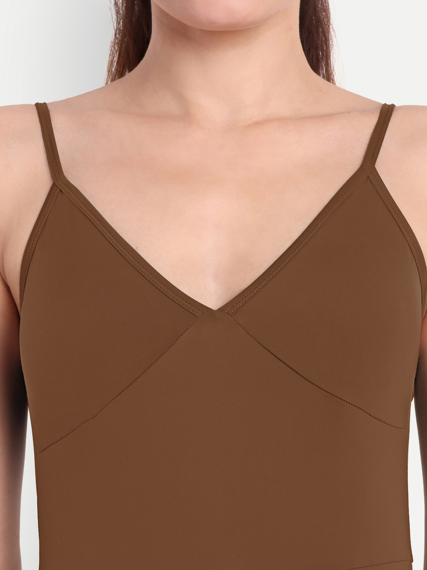 LYLA BODYSUIT IN CHOCOLATE BROWN