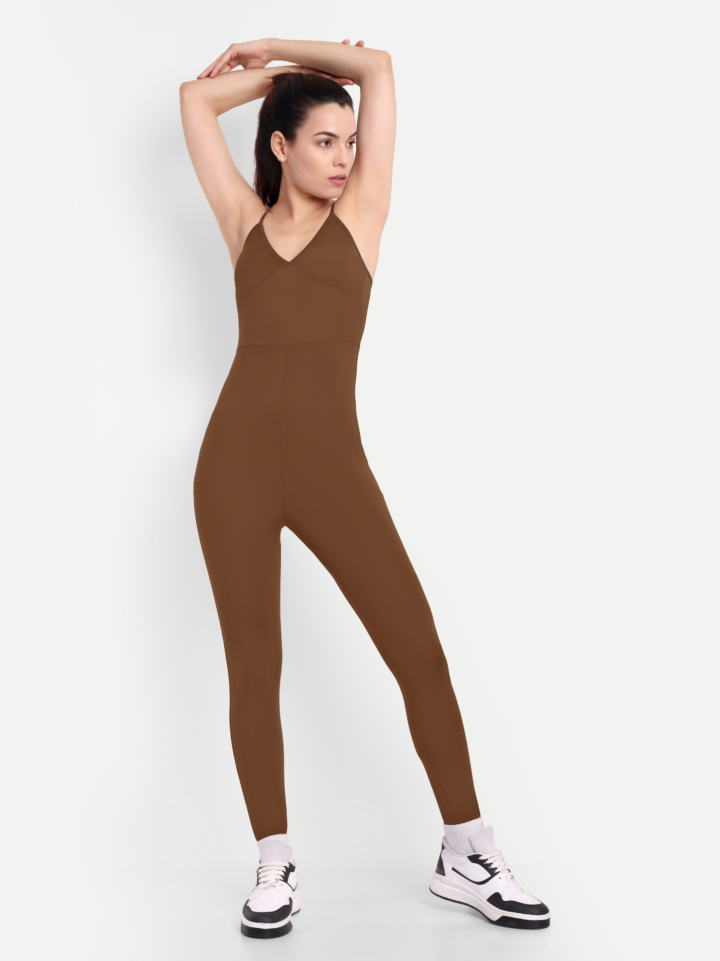 LYLA BODYSUIT IN CHOCOLATE BROWN