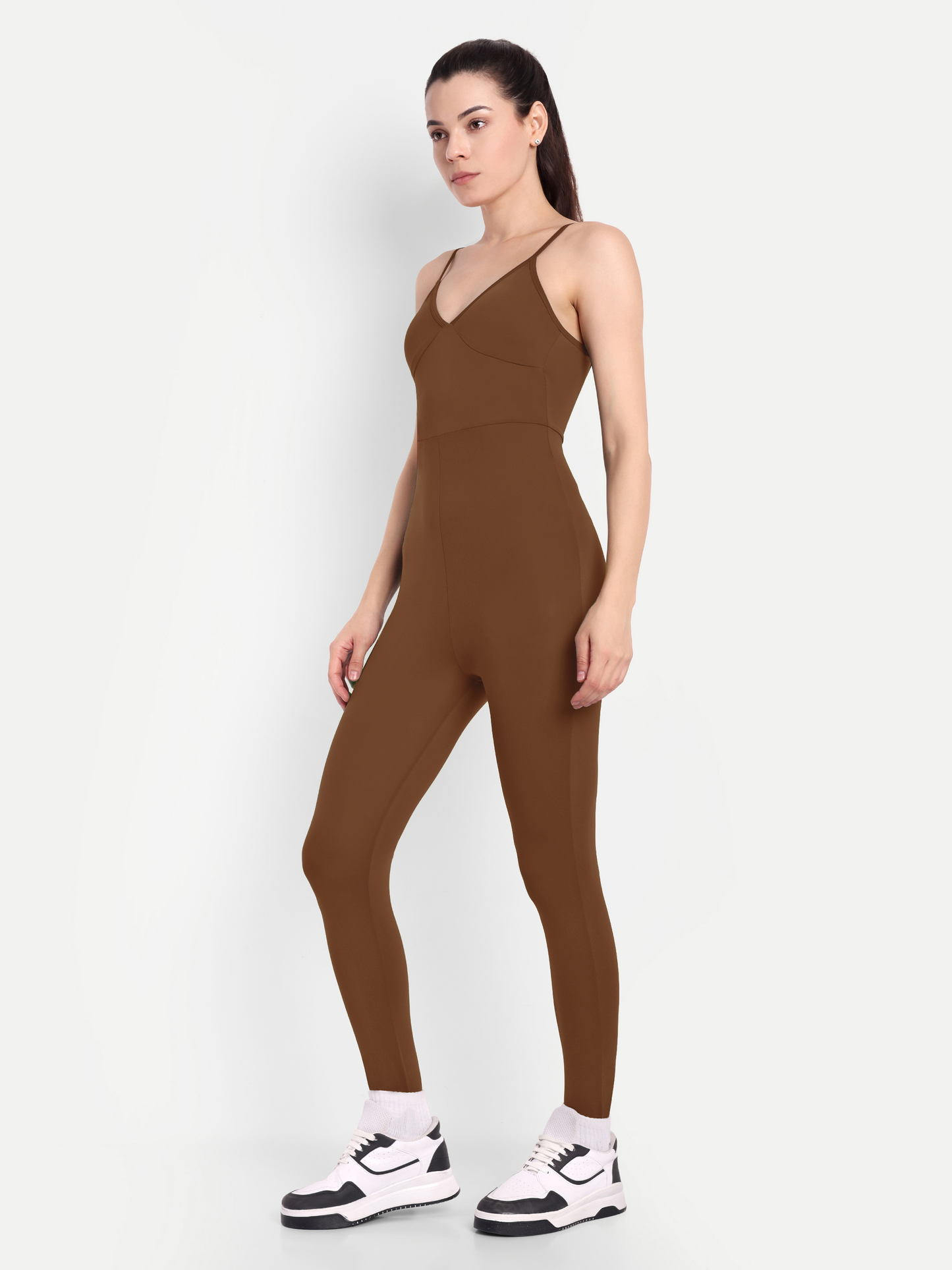 LYLA BODYSUIT IN CHOCOLATE BROWN