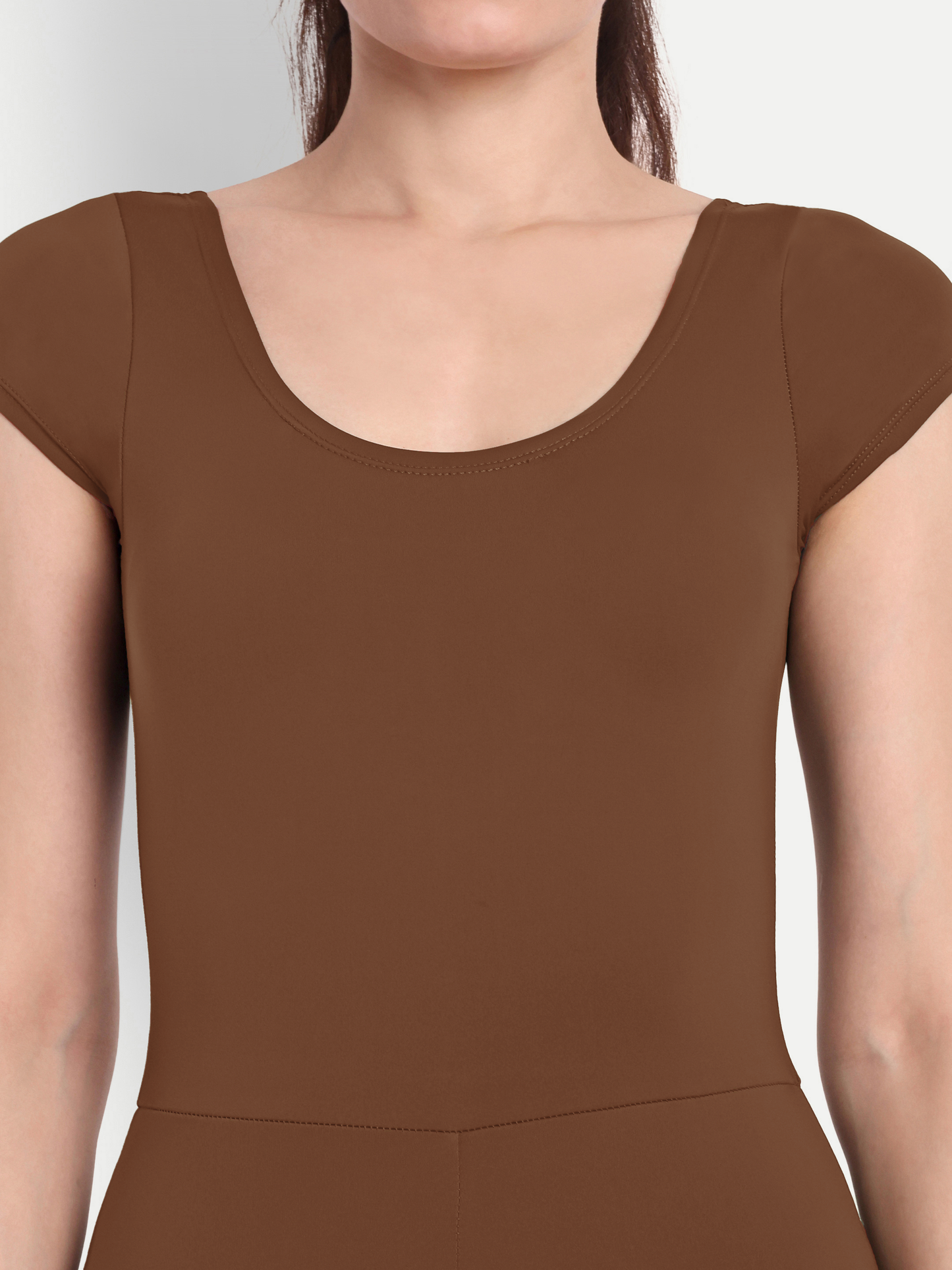 MARA BODYSUIT IN CHOCOLATE BROWN