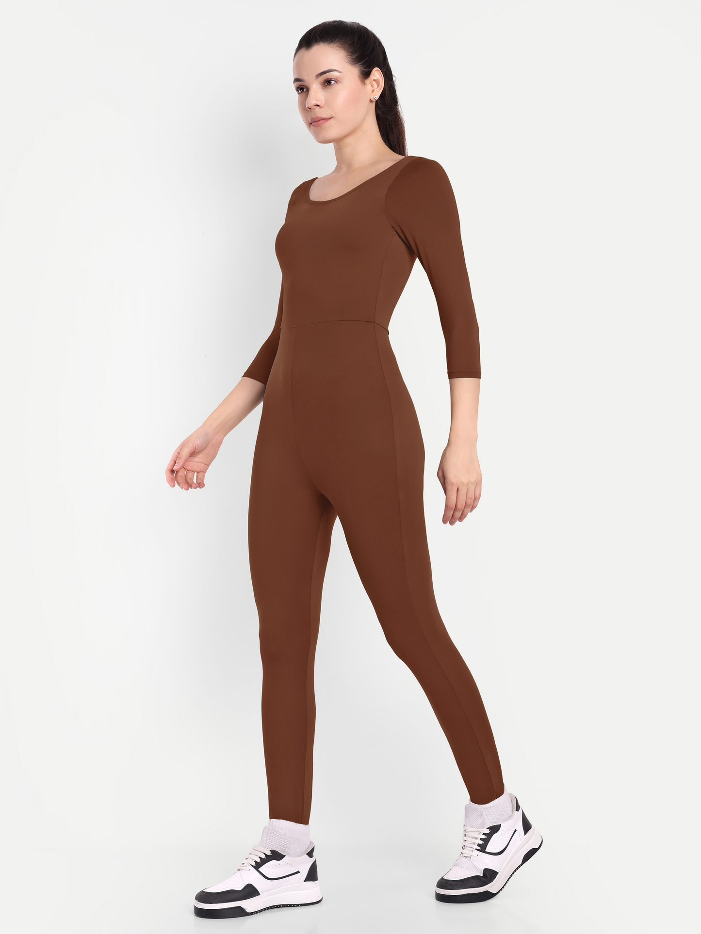 PARIS BODYSUIT IN CHOCOLATE BROWN