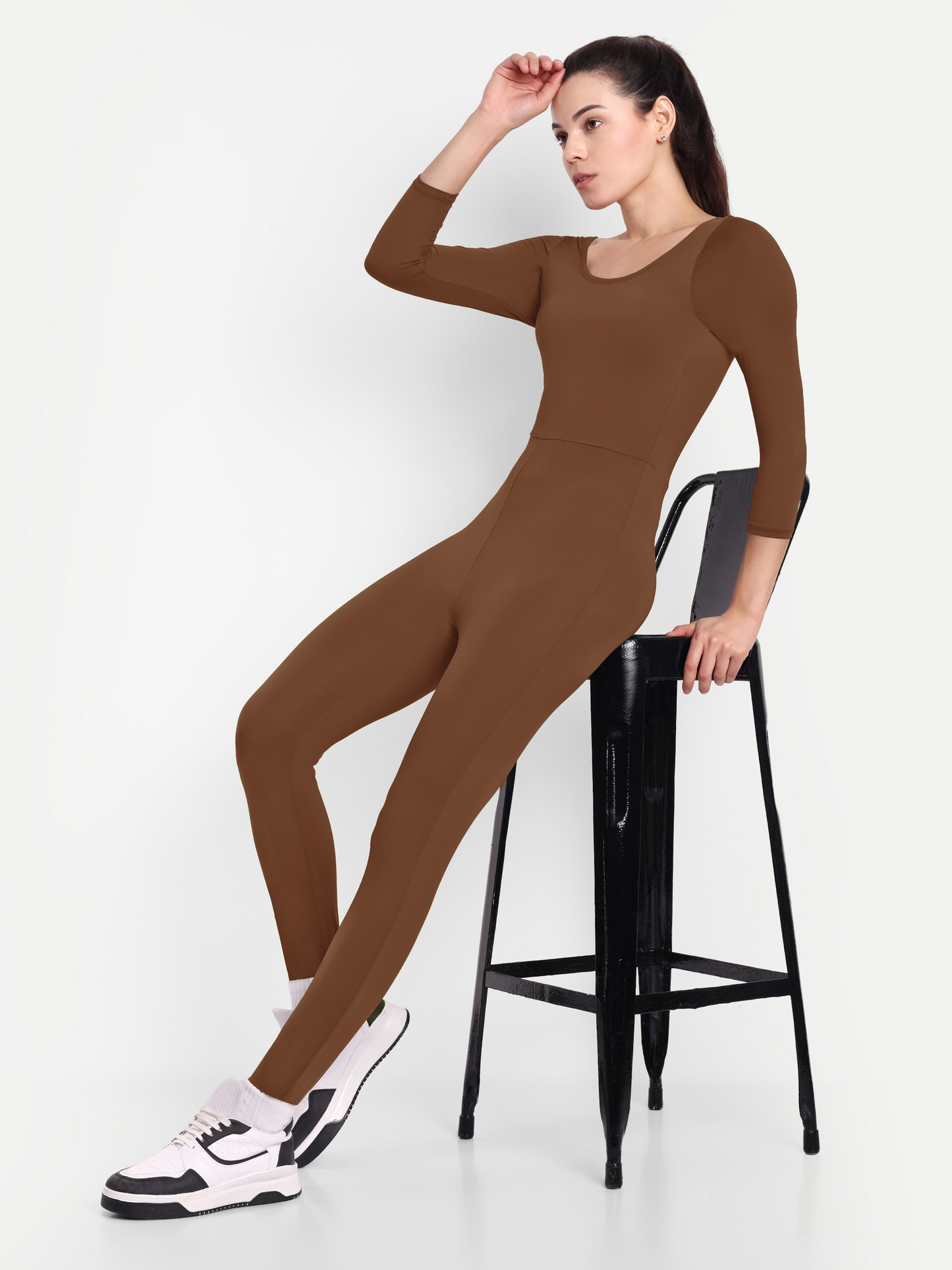 PARIS BODYSUIT IN CHOCOLATE BROWN