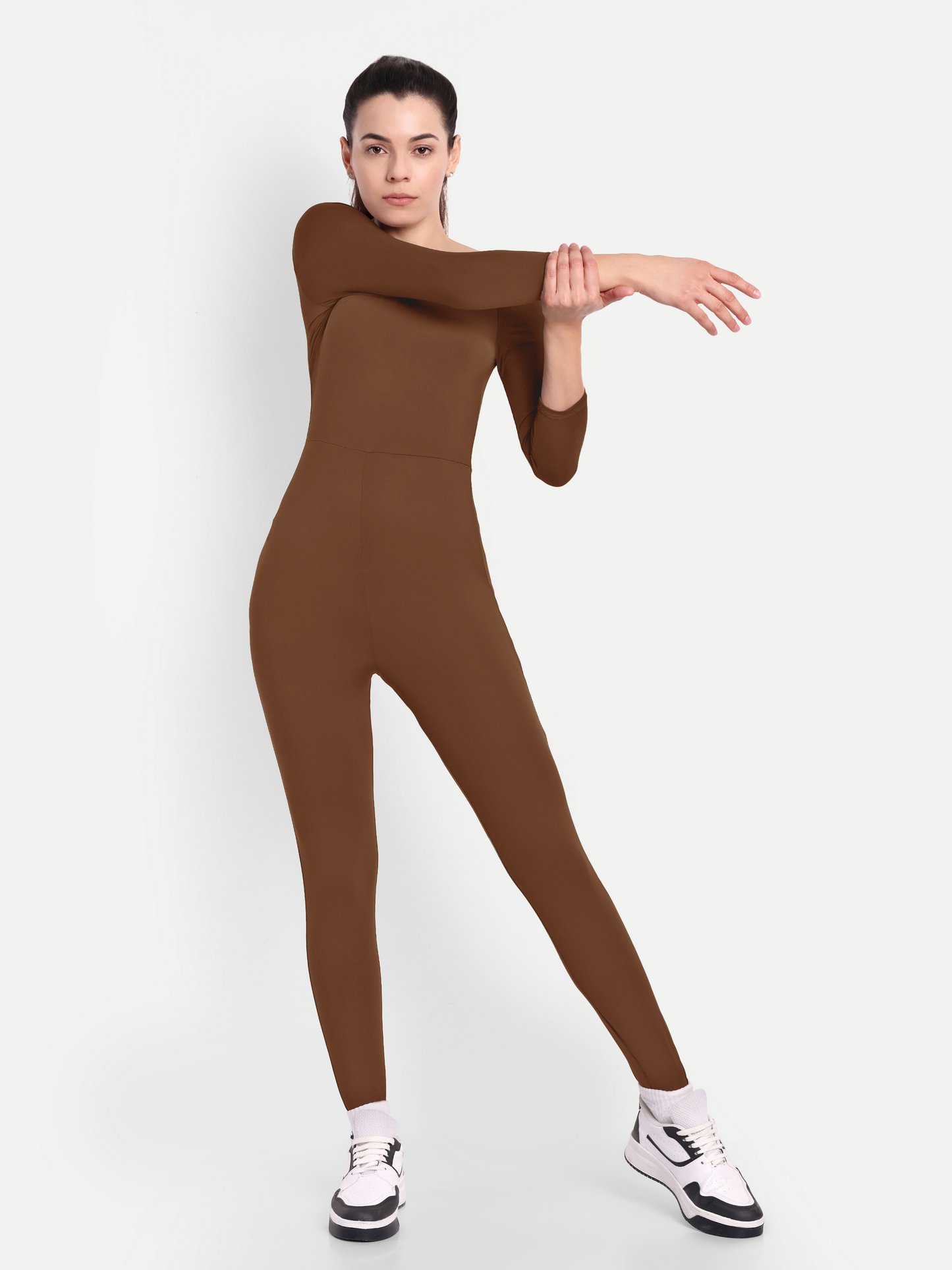 PARIS BODYSUIT IN CHOCOLATE BROWN