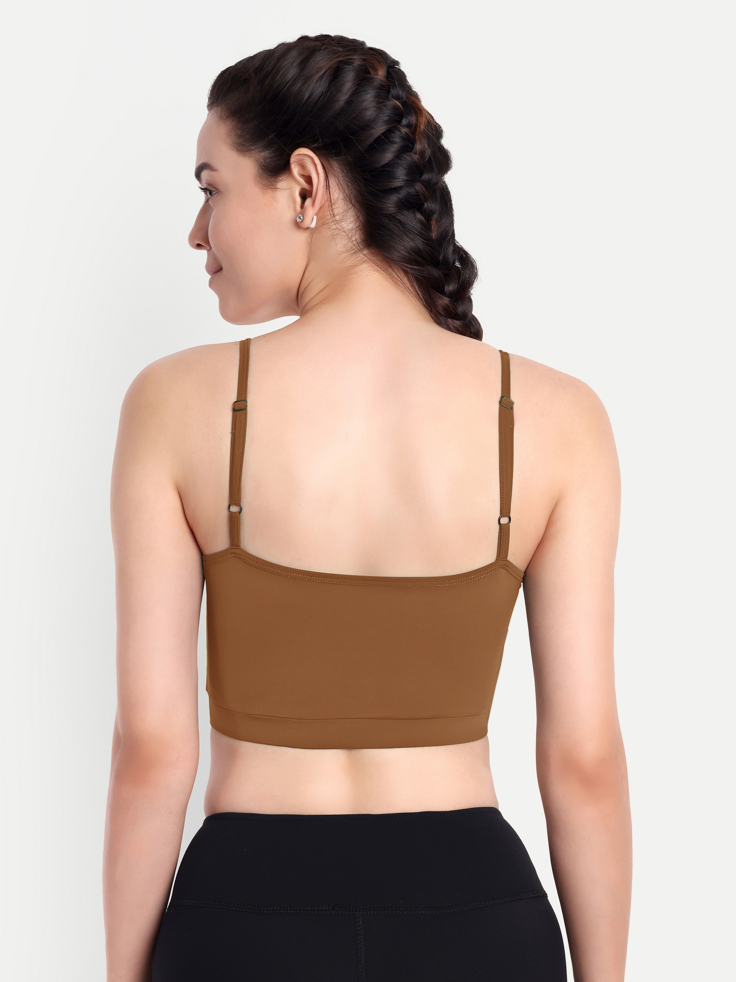 LANA SPORTS BRA IN CHOCOLATE BROWN