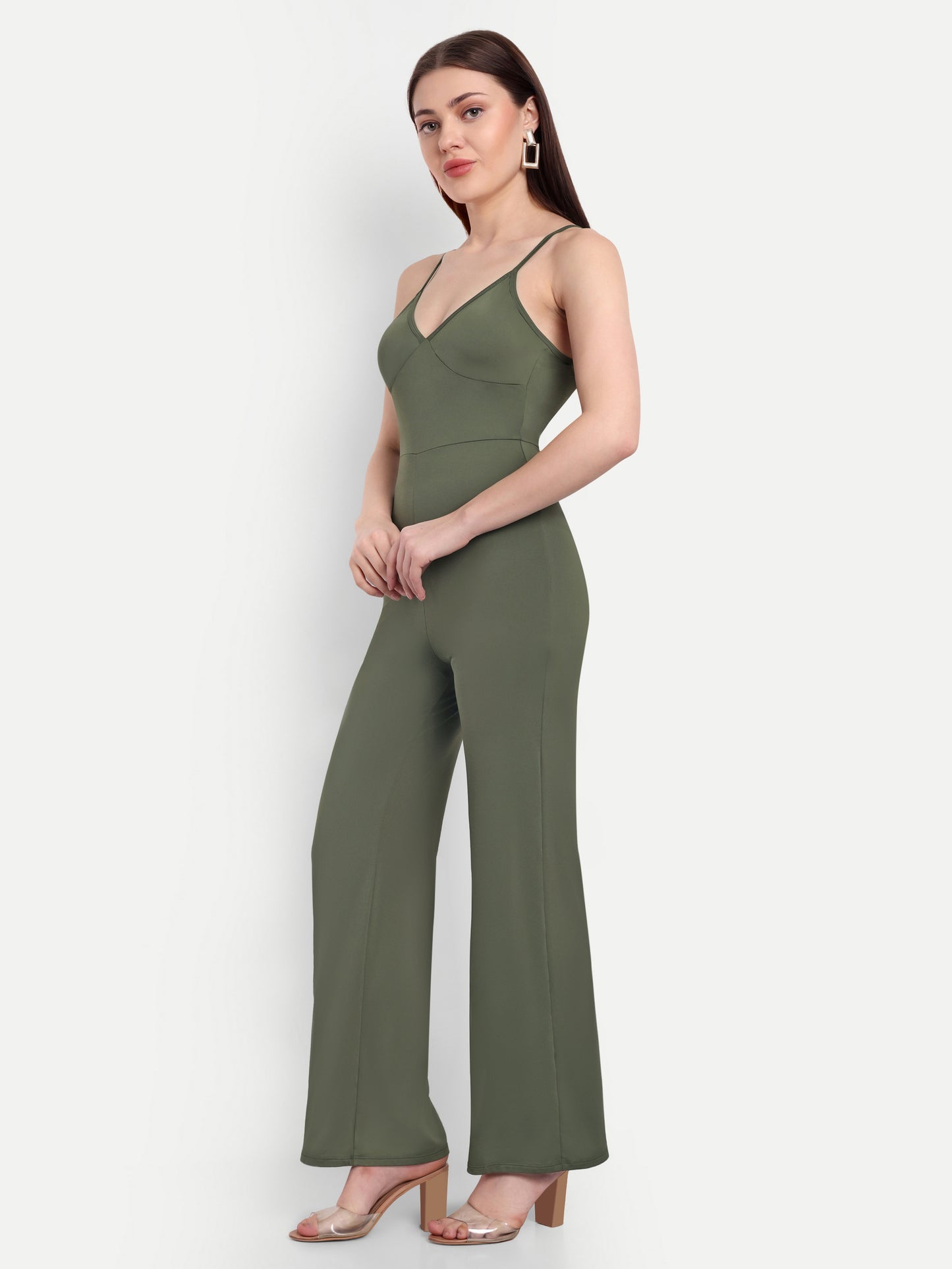 AMELIA BODYSUIT IN OLIVE GREEN