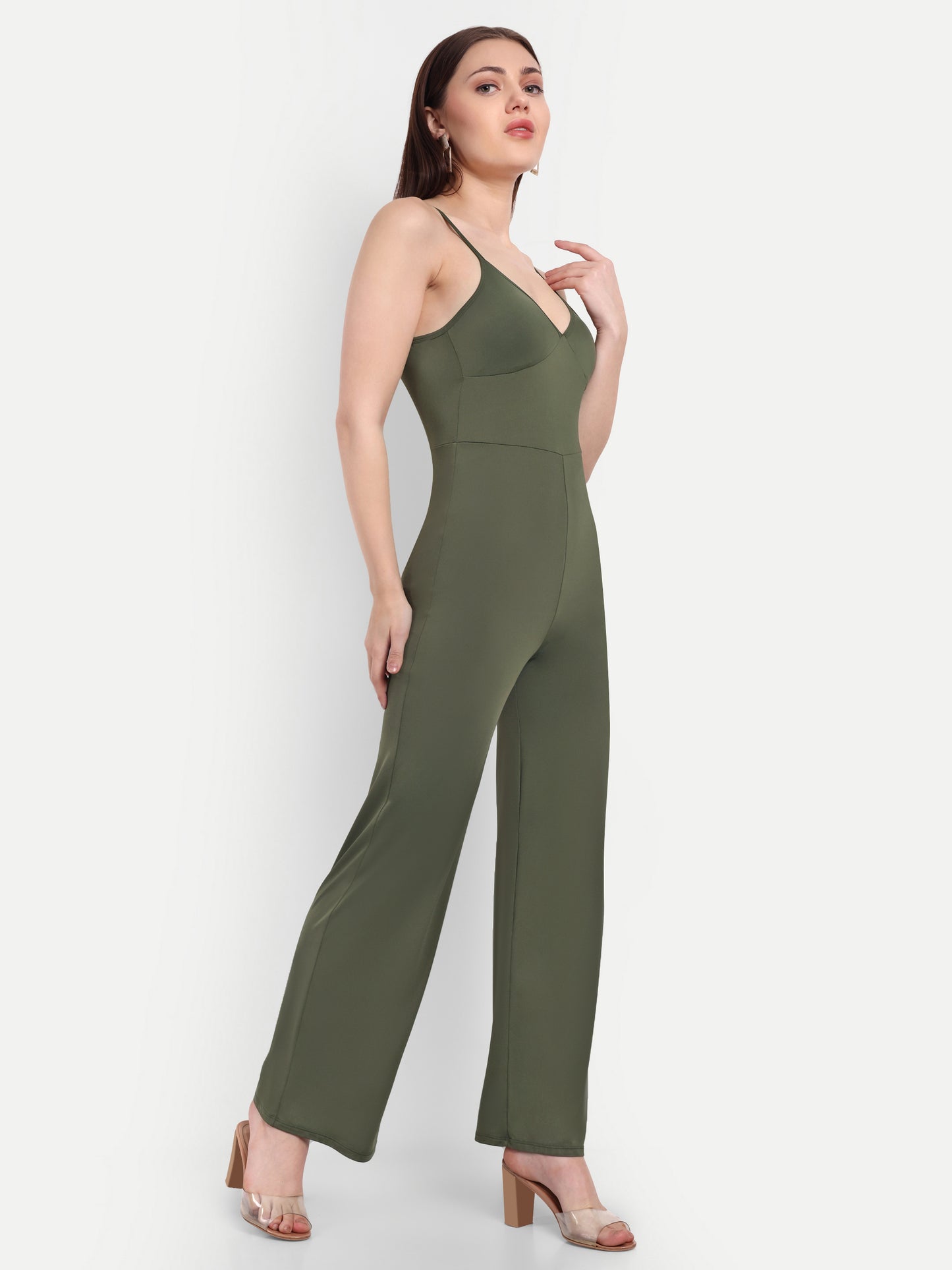 AMELIA BODYSUIT IN OLIVE GREEN