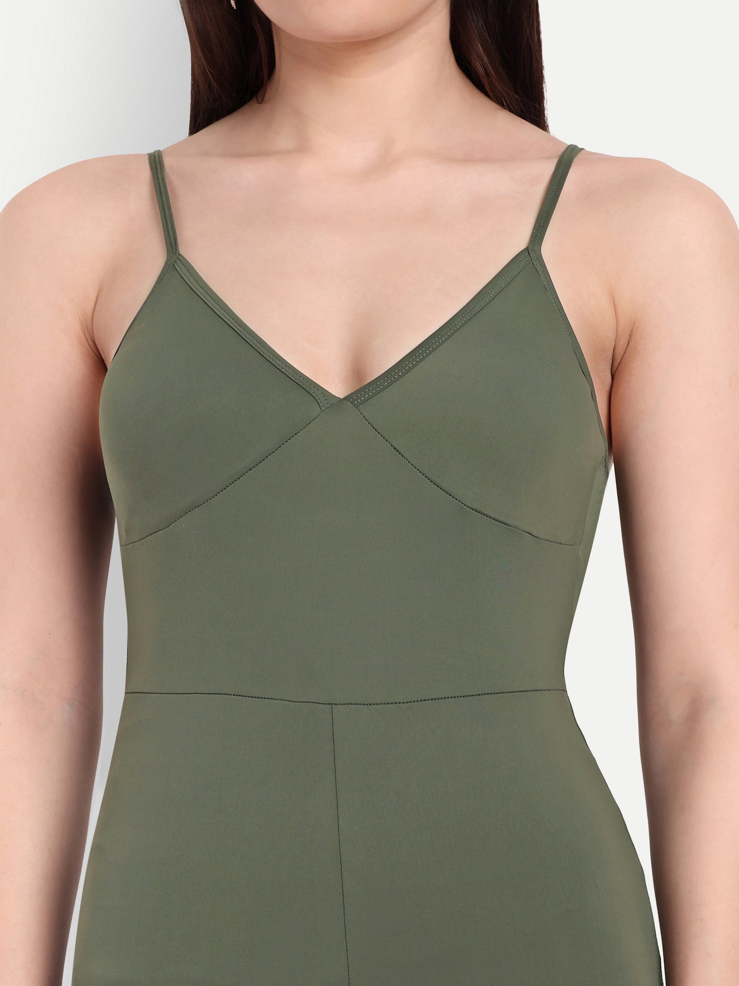 AMELIA BODYSUIT IN OLIVE GREEN