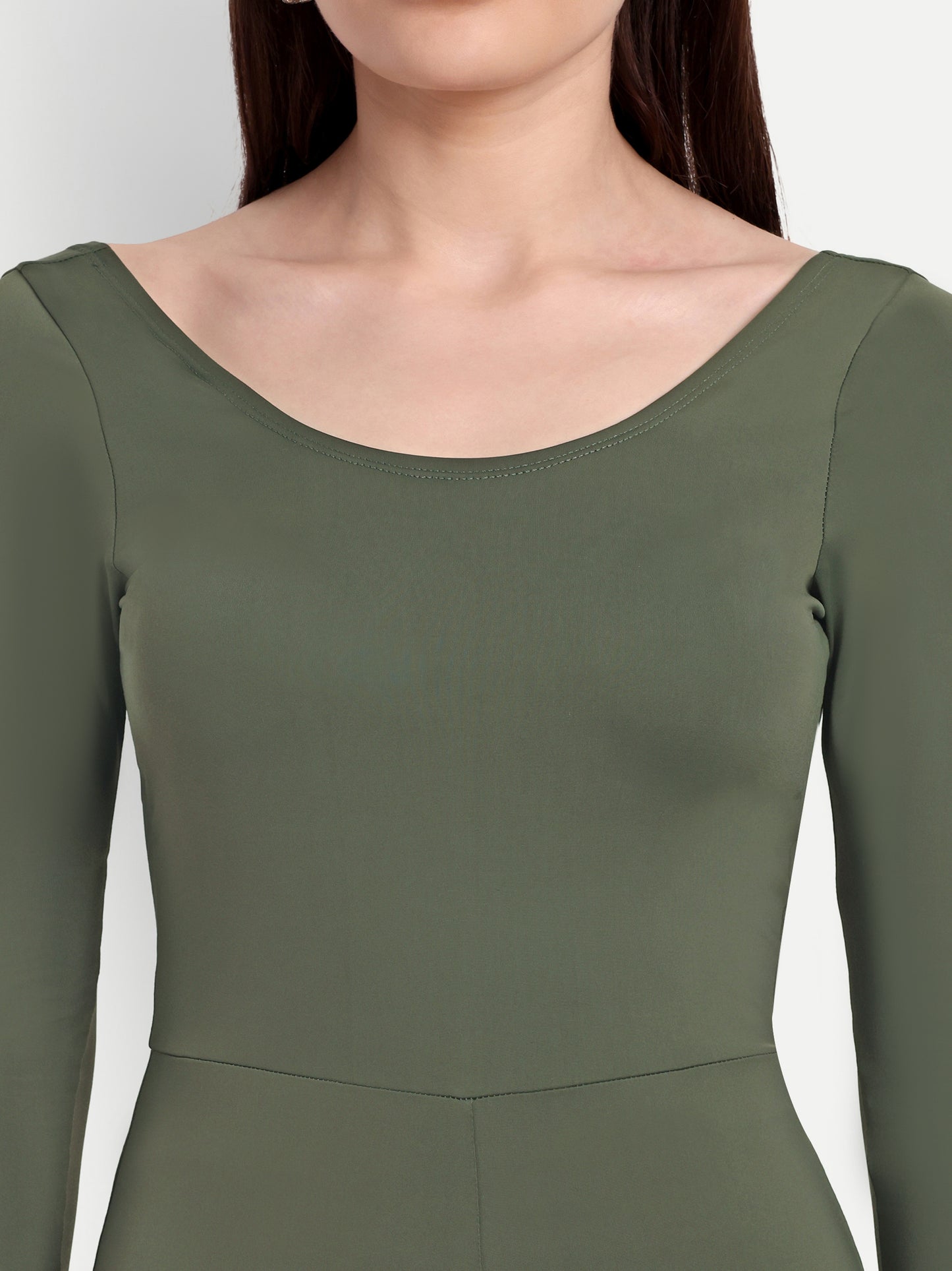 ARINA BODYSUIT IN OLIVE GREEN