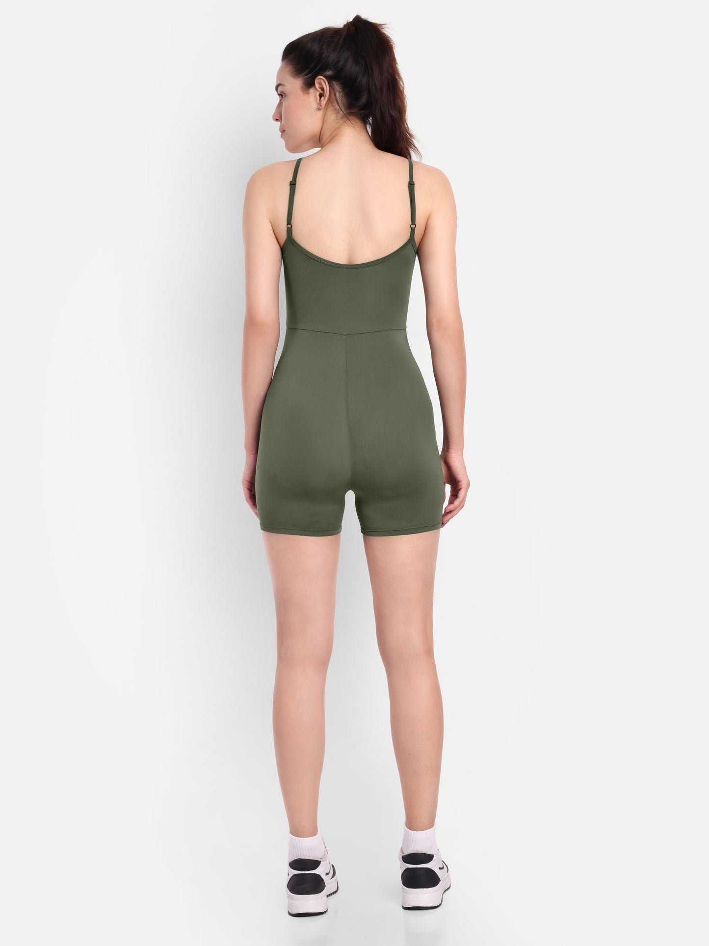 GIGI PLAY SUIT IN OLIVE GREEN