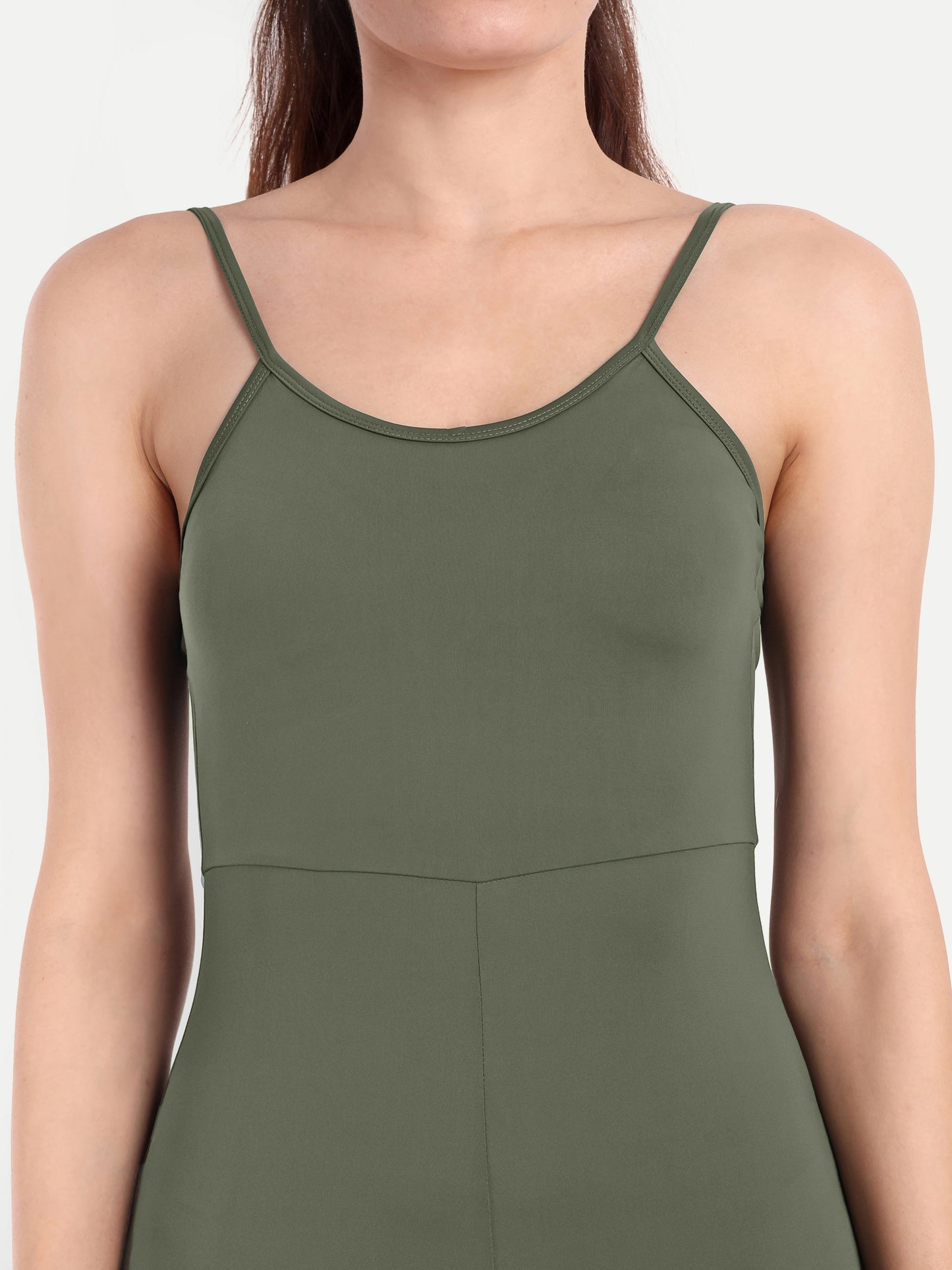 GIGI PLAY SUIT IN OLIVE GREEN