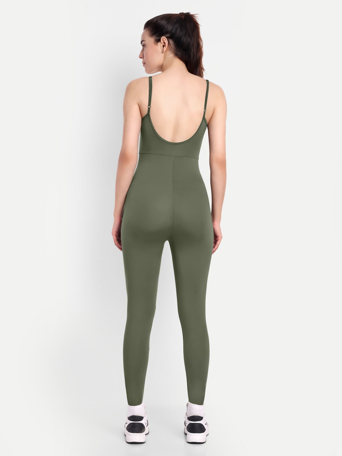 LYLA BODYSUIT IN OLIVE GREEN